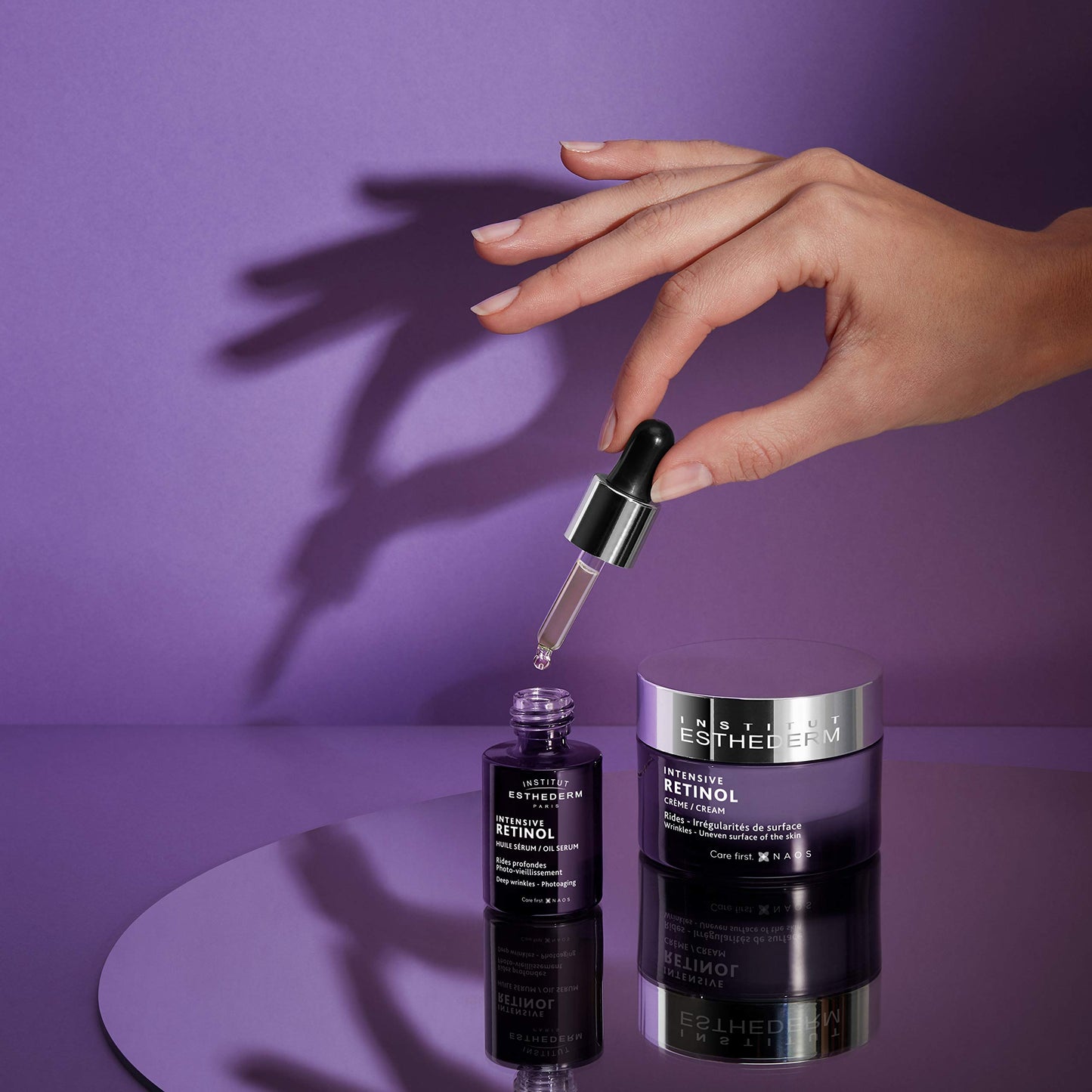 Institut Esthederm - Intensive Retinol Cream - Face and Neck - Anti-aging - Wrinkles - Uneven surface of the skin