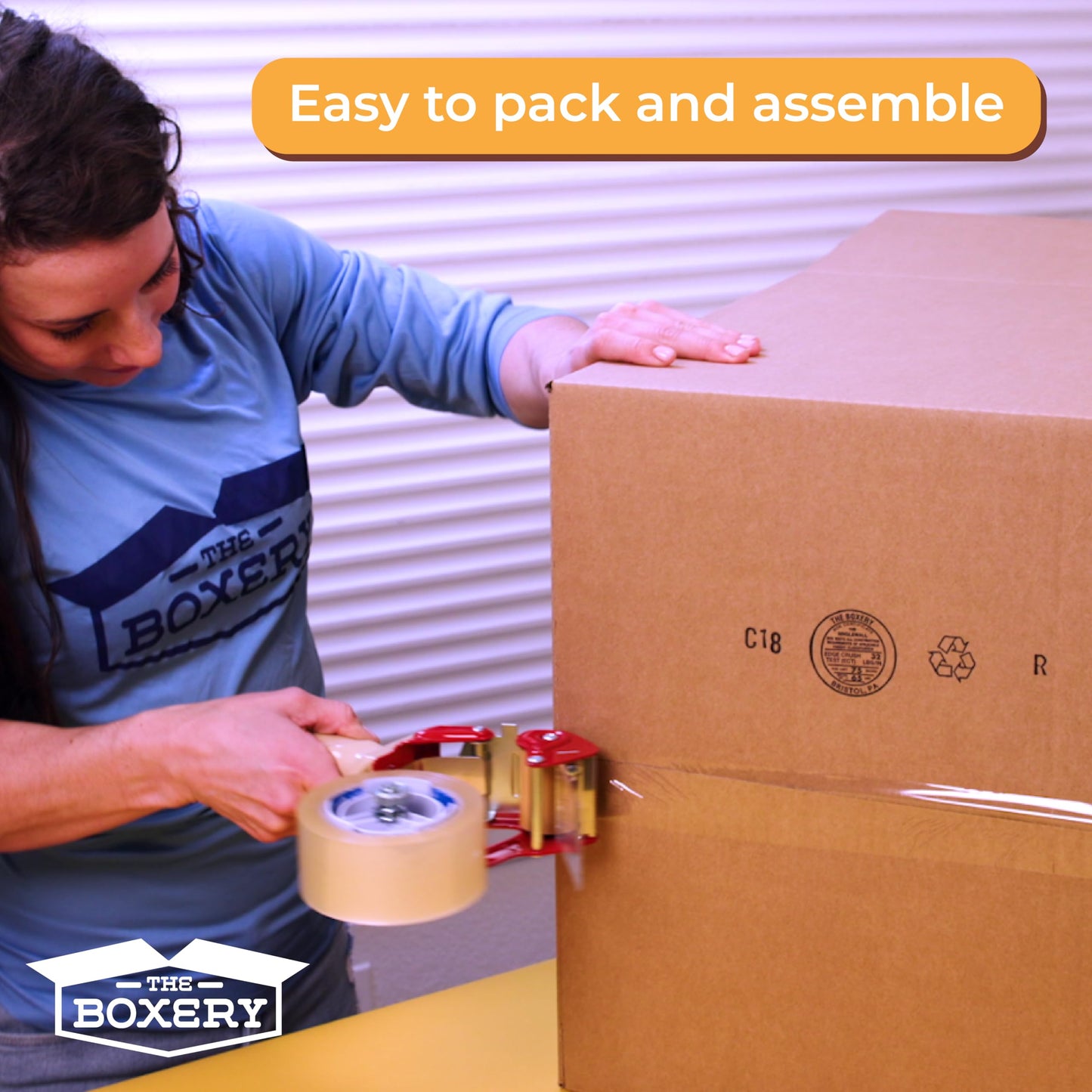 The Boxery 12"x12"x12" Brown/Kraft Corrugated Cardboard Shipping Boxes 25-Pack | Mailing, Packing, Moving & Storage for Business/Home – Durable - Eco-Friendly, Recyclable - Made in the USA