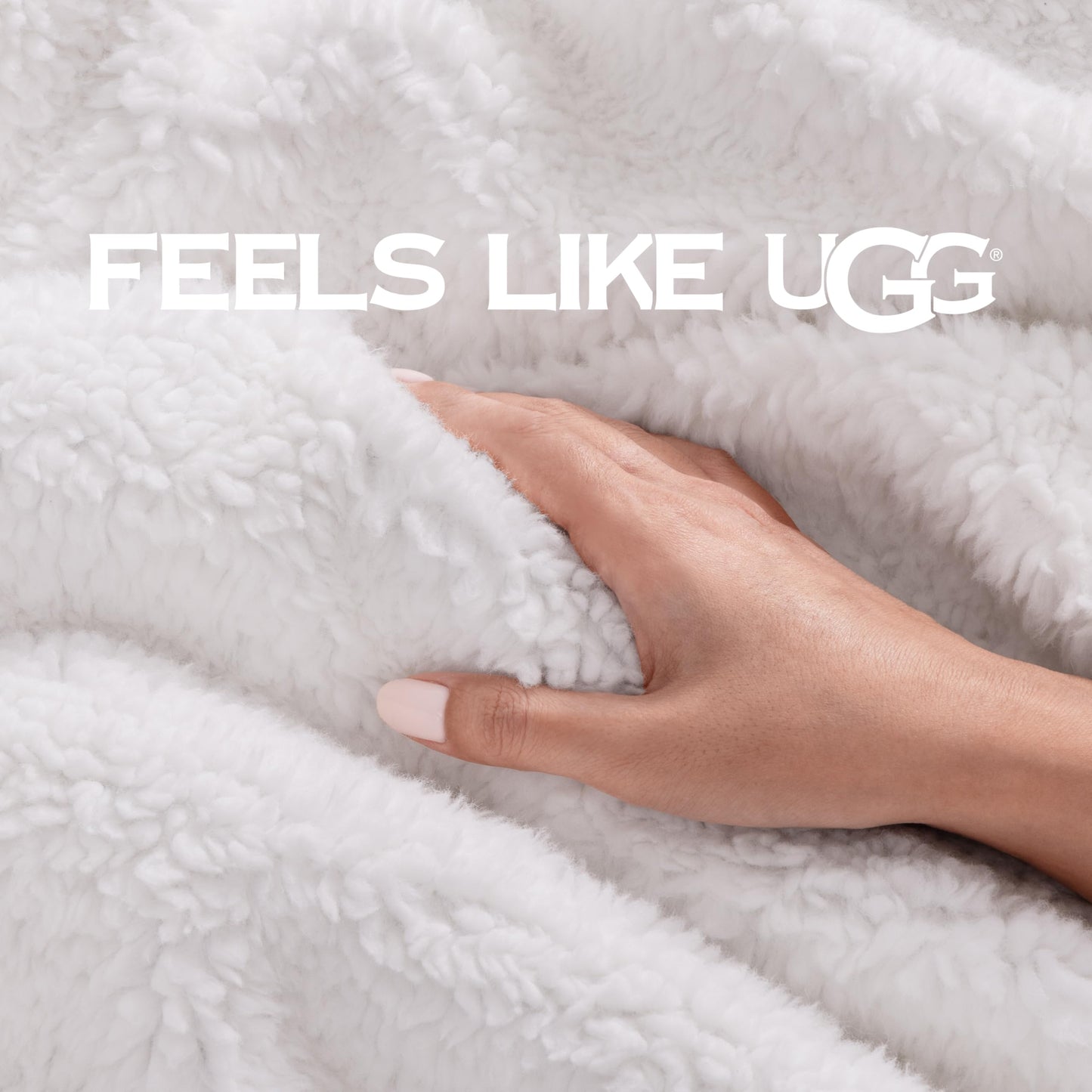 UGG Bliss Throw Blanket Plush Soft Fleece Fluffy Blankets for Bed or Couch Oversized Warm Reversible Machine Washable Medium Weight Home Decor Giftable Throw, 50-inch x 70-inch, Imperial Blue