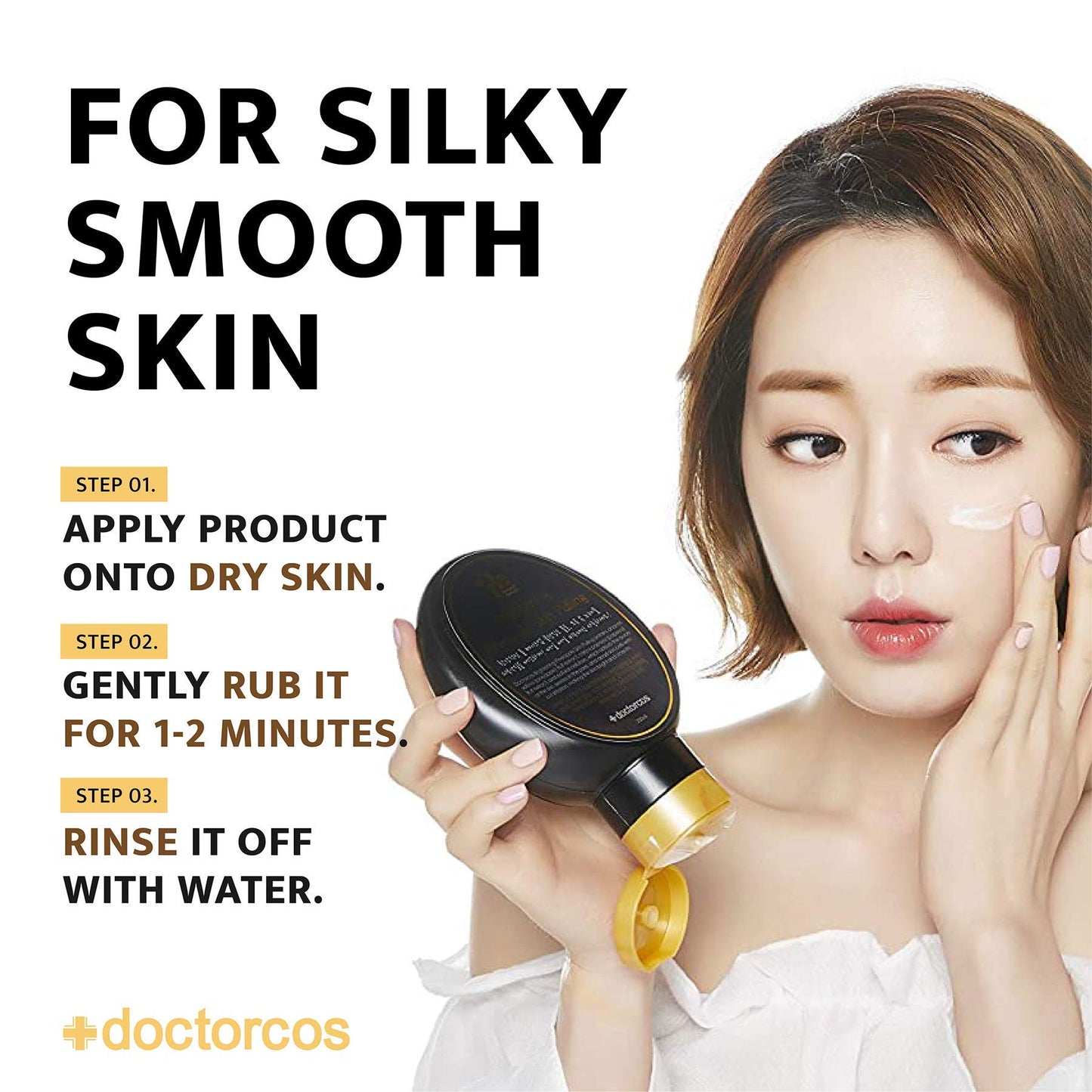 DOCTORCOS Brightening Pineapple Skin Pulling Face Cleanser 100 ml | Black head, Dead skin cell remover | Facial Make Up Cleanser | Face Scrub | Exfoliating Face Wash | Korean Skin Care