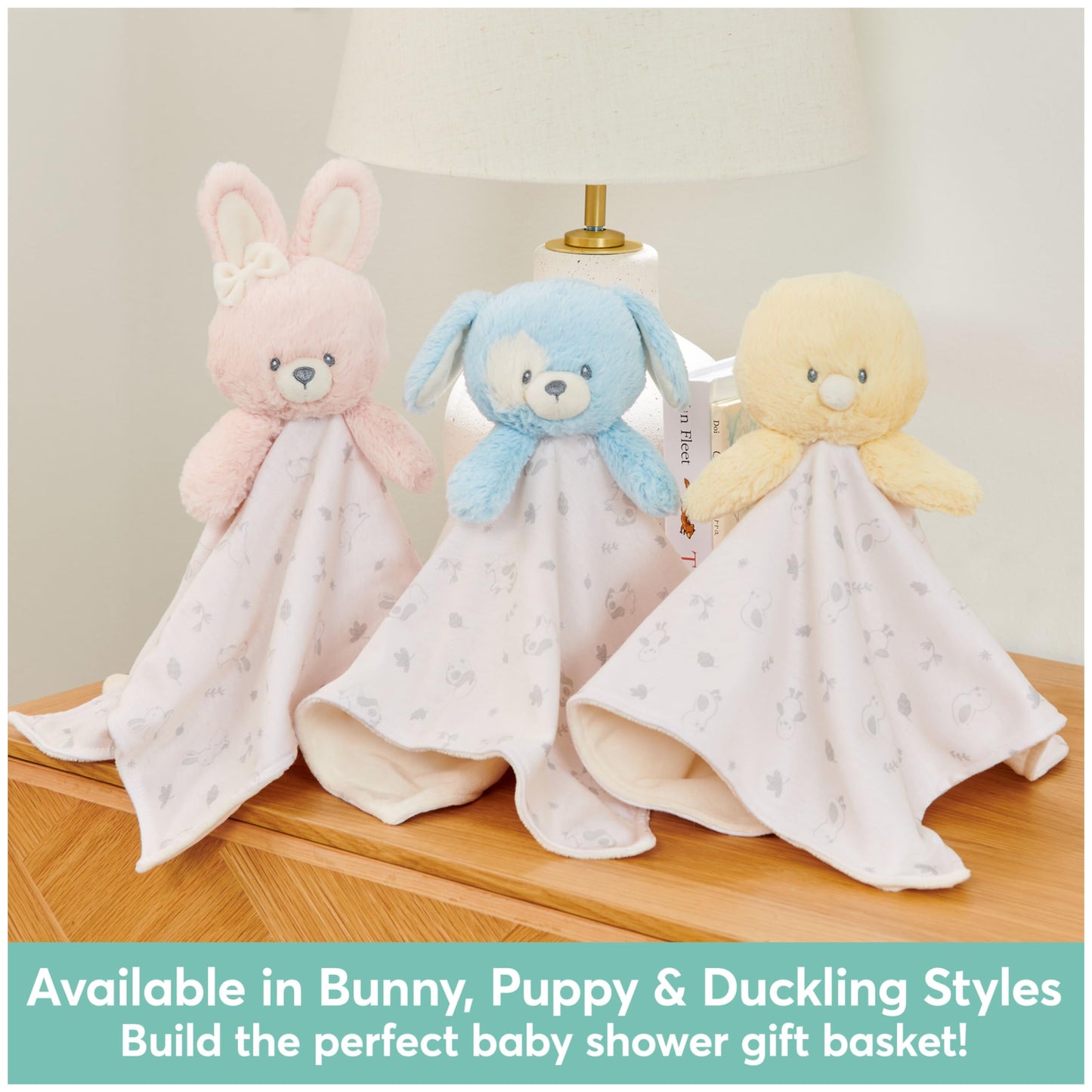 GUND Baby Sustainably Soft Bunny Lovey, Stuffed Animal Plush Blanket Made from 100% Recycled Materials, for Babies and Newborns, Pink/Cream, 10”