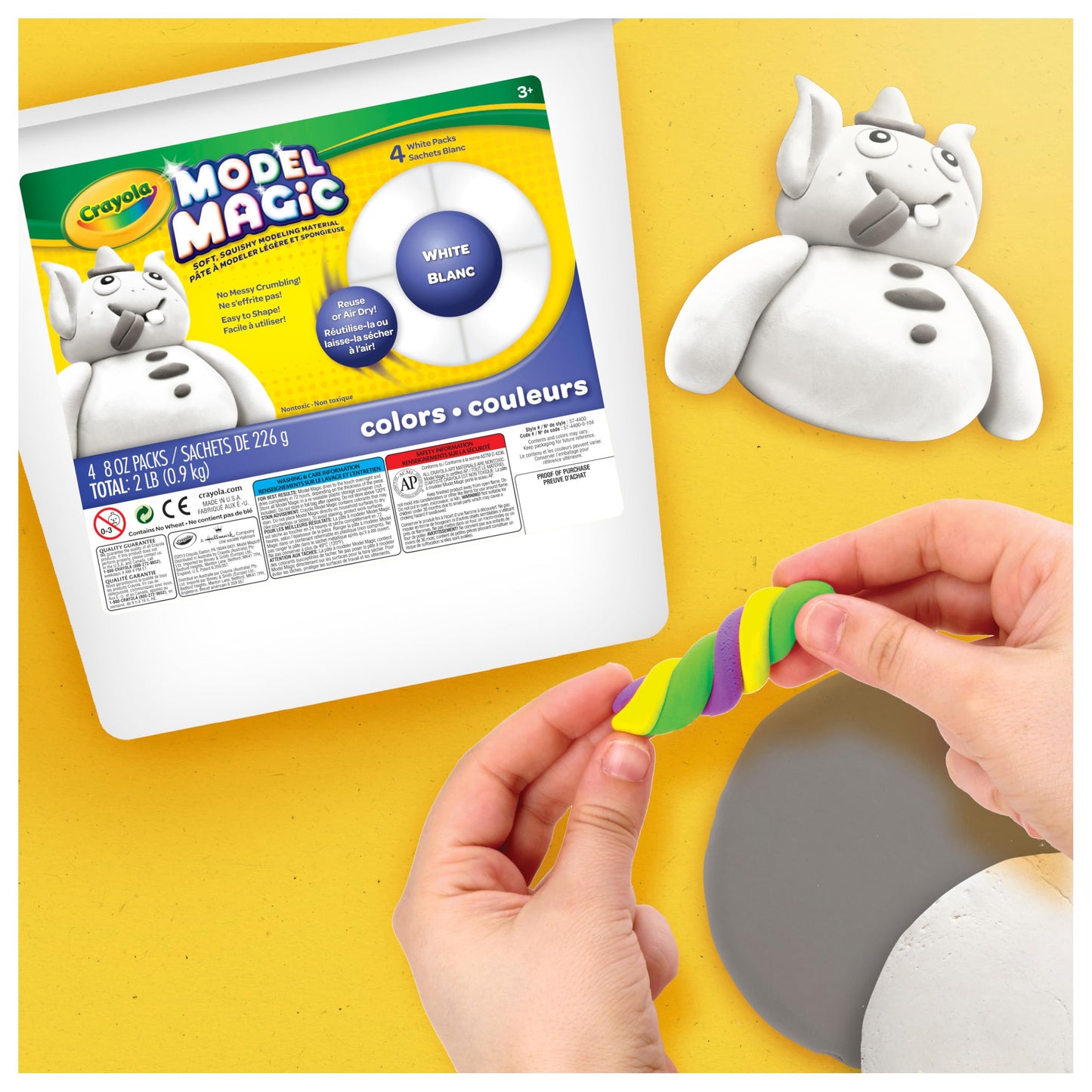 Crayola Model Magic 2lb Resealable Bucket, White