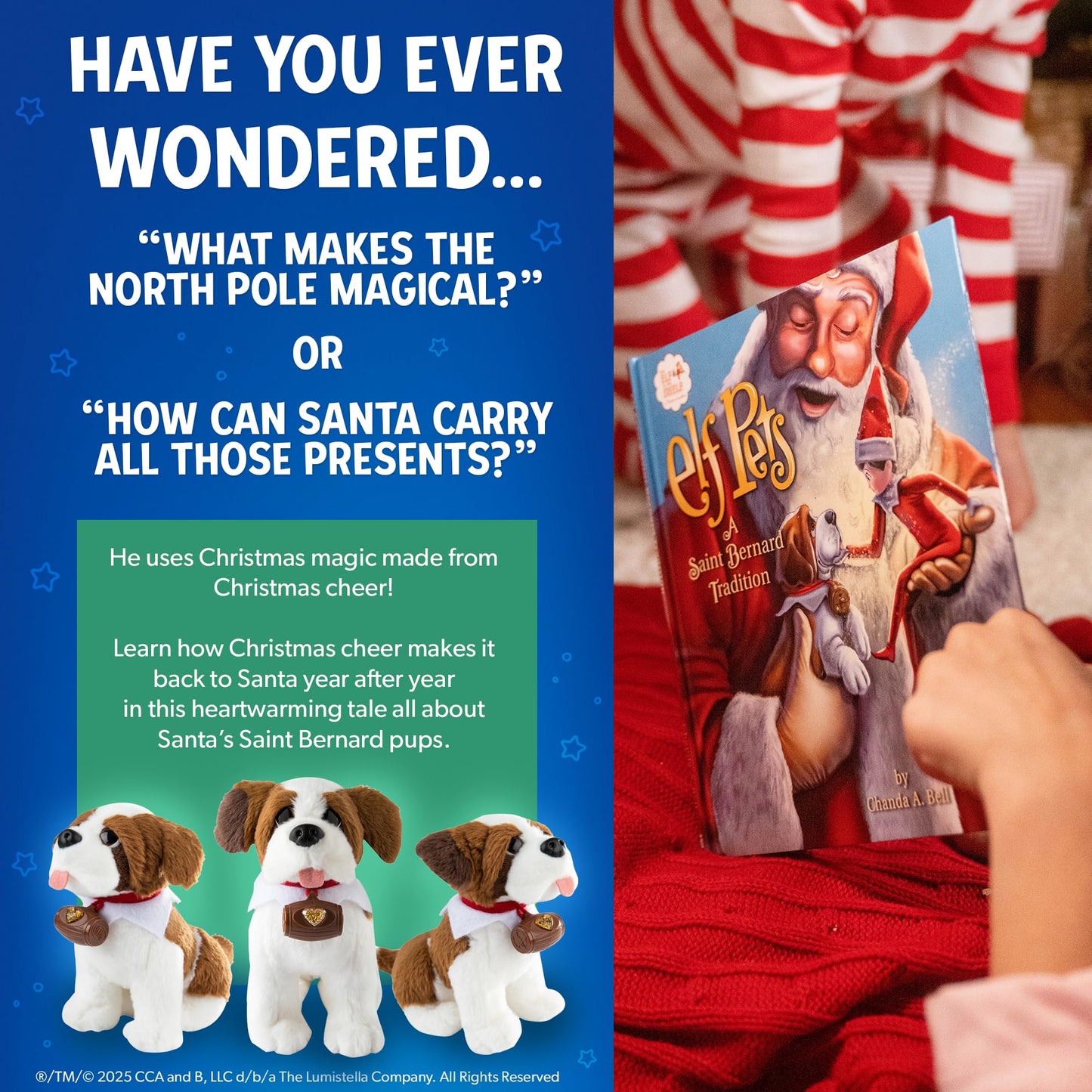 The Elf on the Shelf - Elf Pets: A St. Bernard Tradition - Series 3, White and Brown