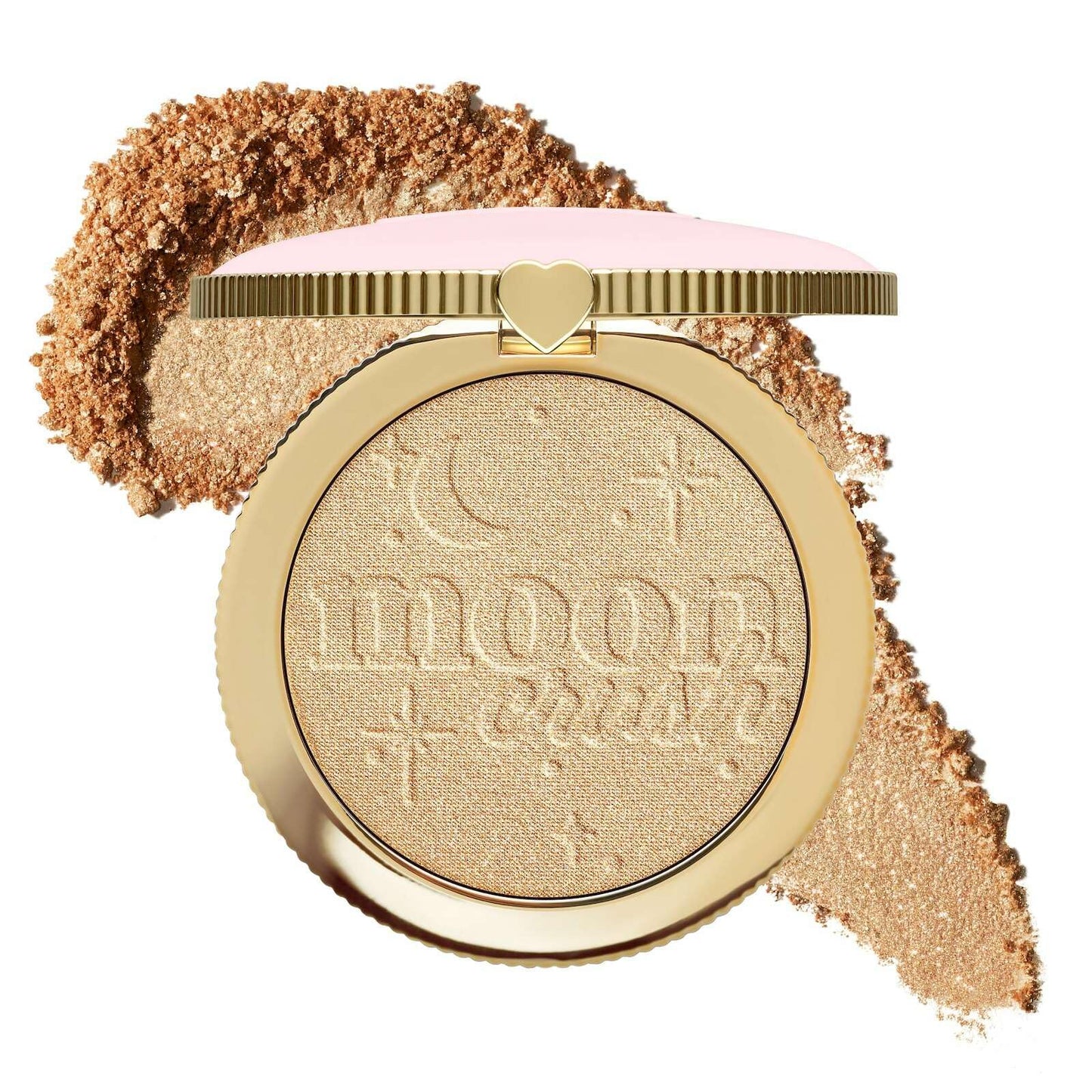 Too Faced Moon Crush Highlighter | Blendable, Weightless, Shimmer + Luminous Glow Finish, 0.25 Ounce, Shooting Star