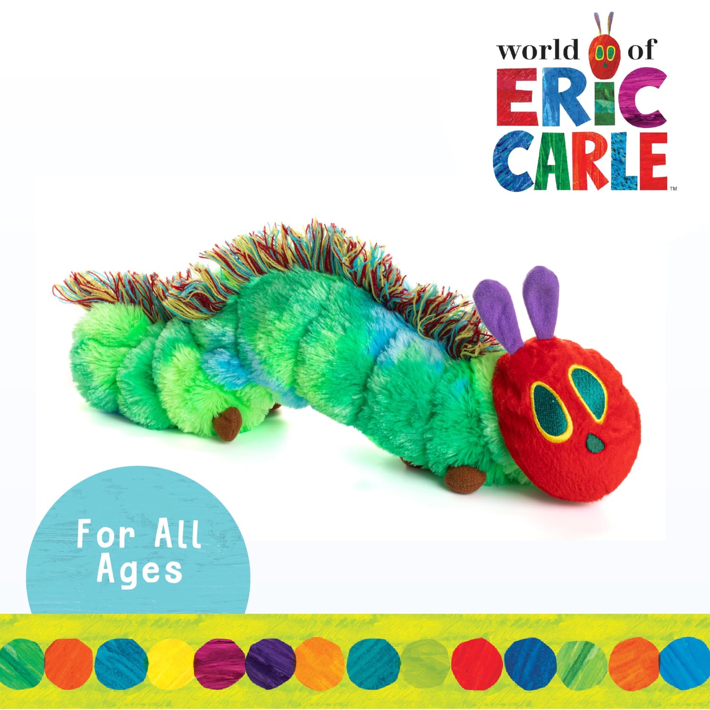 World of Eric Carle, The Very Hungry Caterpillar Butterfly Reversible Stuffed Animal Plush Toy, 13 Inches