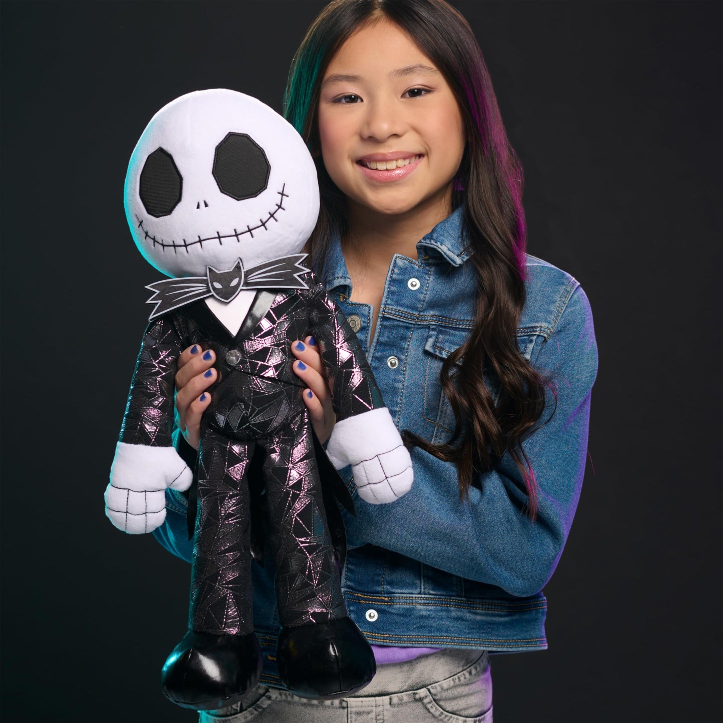NBC Faceted Large Plush - Jack Skellington, Kids Toys for Ages 3 Up, Gifts and Presents