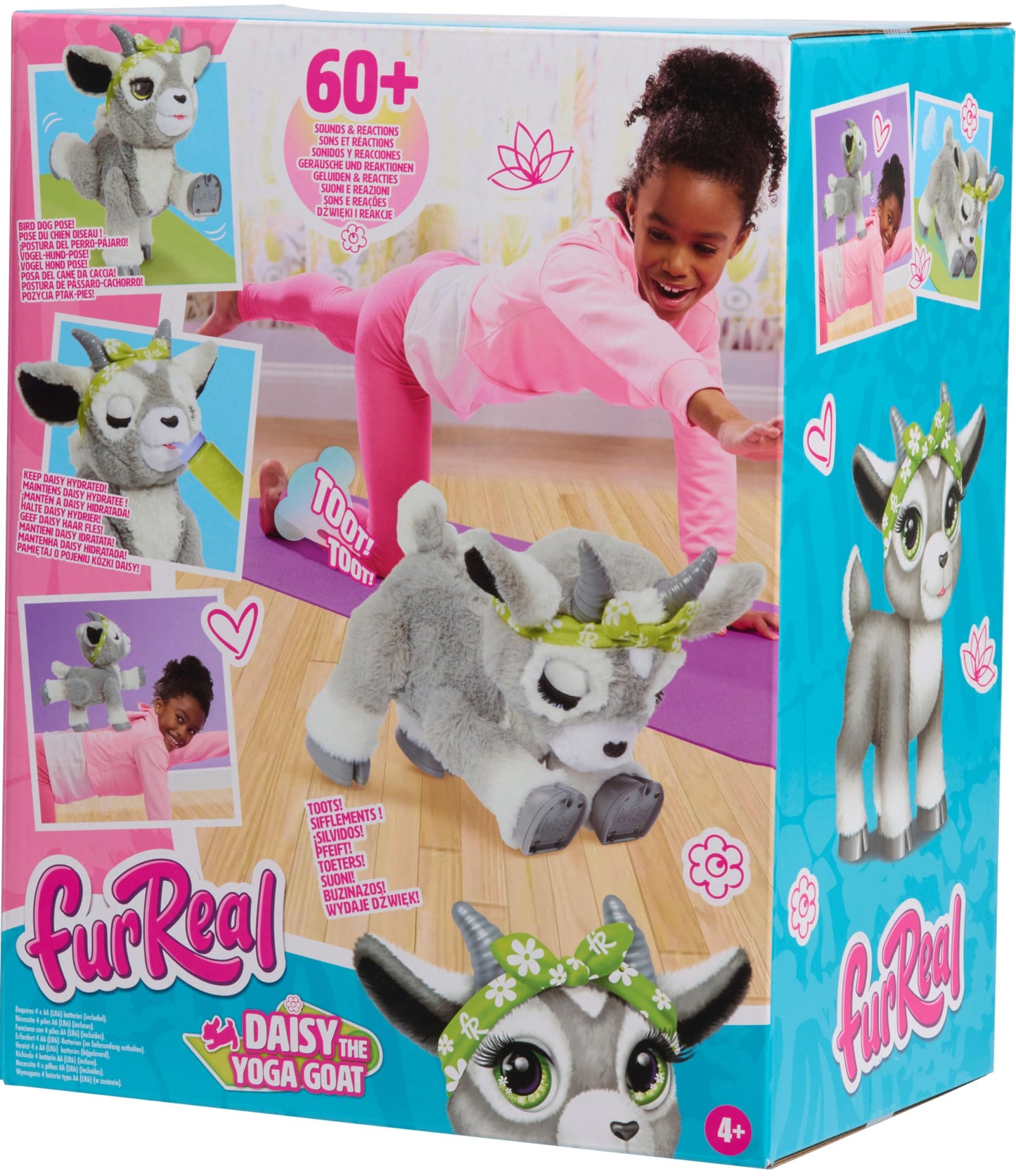 FurReal Daisy the Yoga Goat, Kids Toys for Ages 4 Up, Gifts and Presents