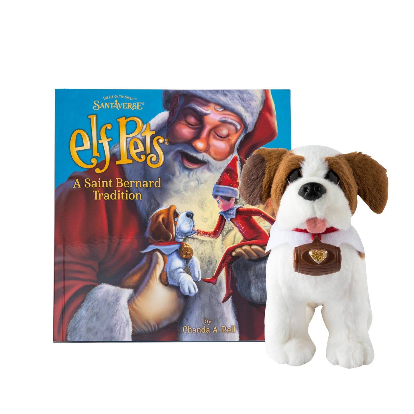 The Elf on the Shelf - Elf Pets: A St. Bernard Tradition - Series 3, White and Brown