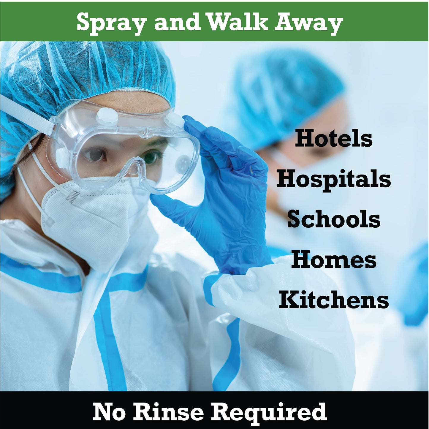 SNiPER Hospital Disinfectant, Odor Eliminator & All-Purpose Cleaner, 16 Ounce Spray, 2-Pack