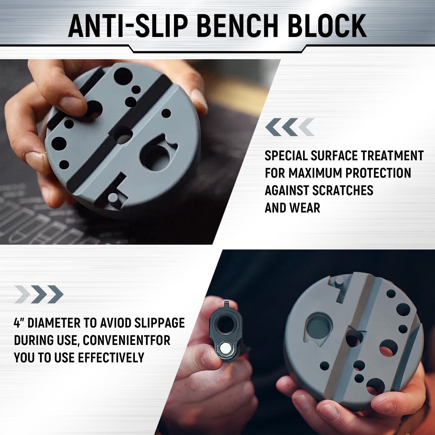 W WIREGEAR Pin Punch Set, Steel Roll Pin Punch Set, Punch Tool, Pin Punches with Replaceable Face Hammer, Made of Solid Material, Mechanical Repair Tool with Bench Block