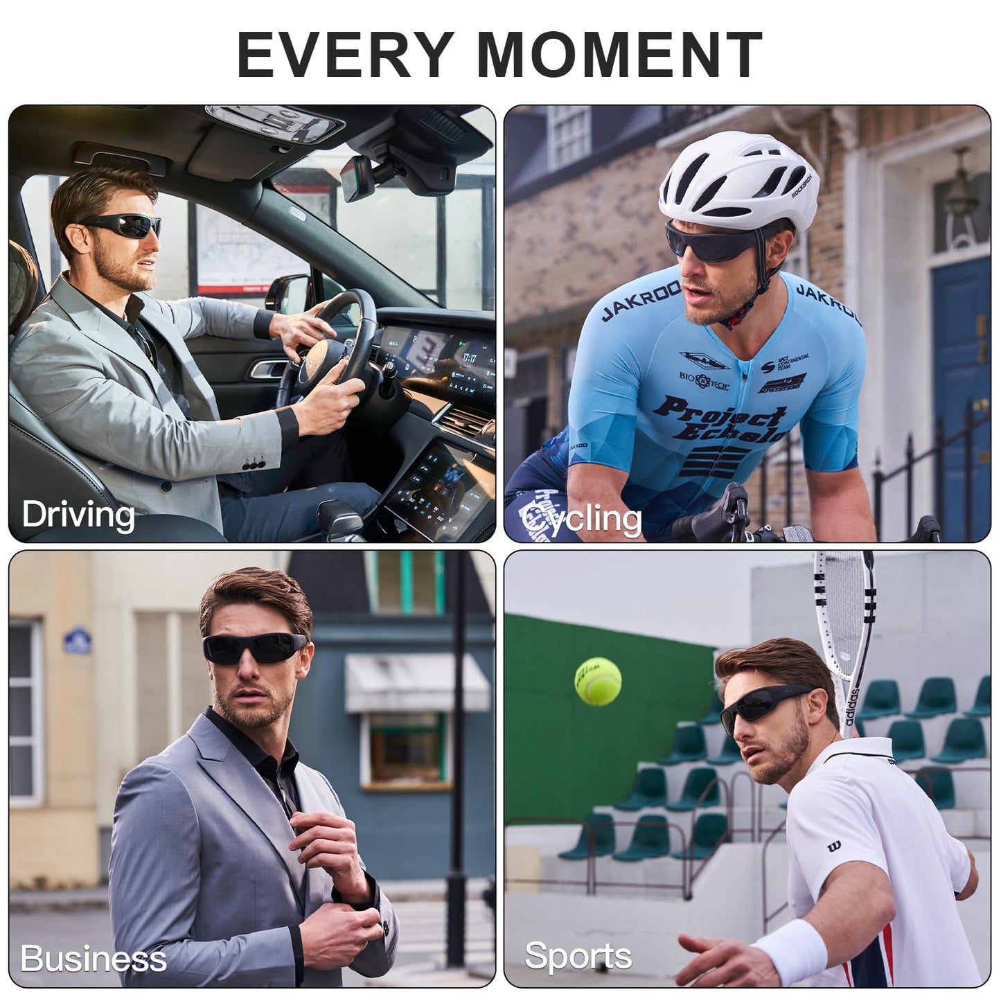 OhO Smart Glasses,Polarized Sunglasses with Bluetooth Speaker,Athletic/Outdoor UV Protection and Voice Control,Unisex(Transitional Lens)