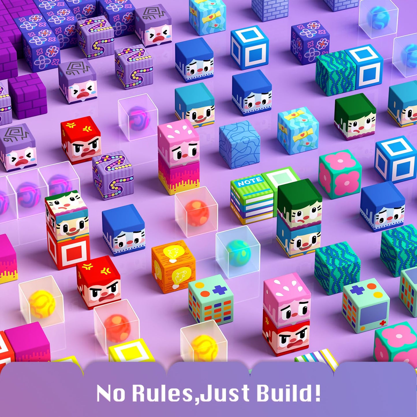 GobiDex 100PCS Magnetic Building Blocks for Kids 3+, Montessori Sensory Toys with Rolling Balls, STEM Educational Gift for Boys and Girls