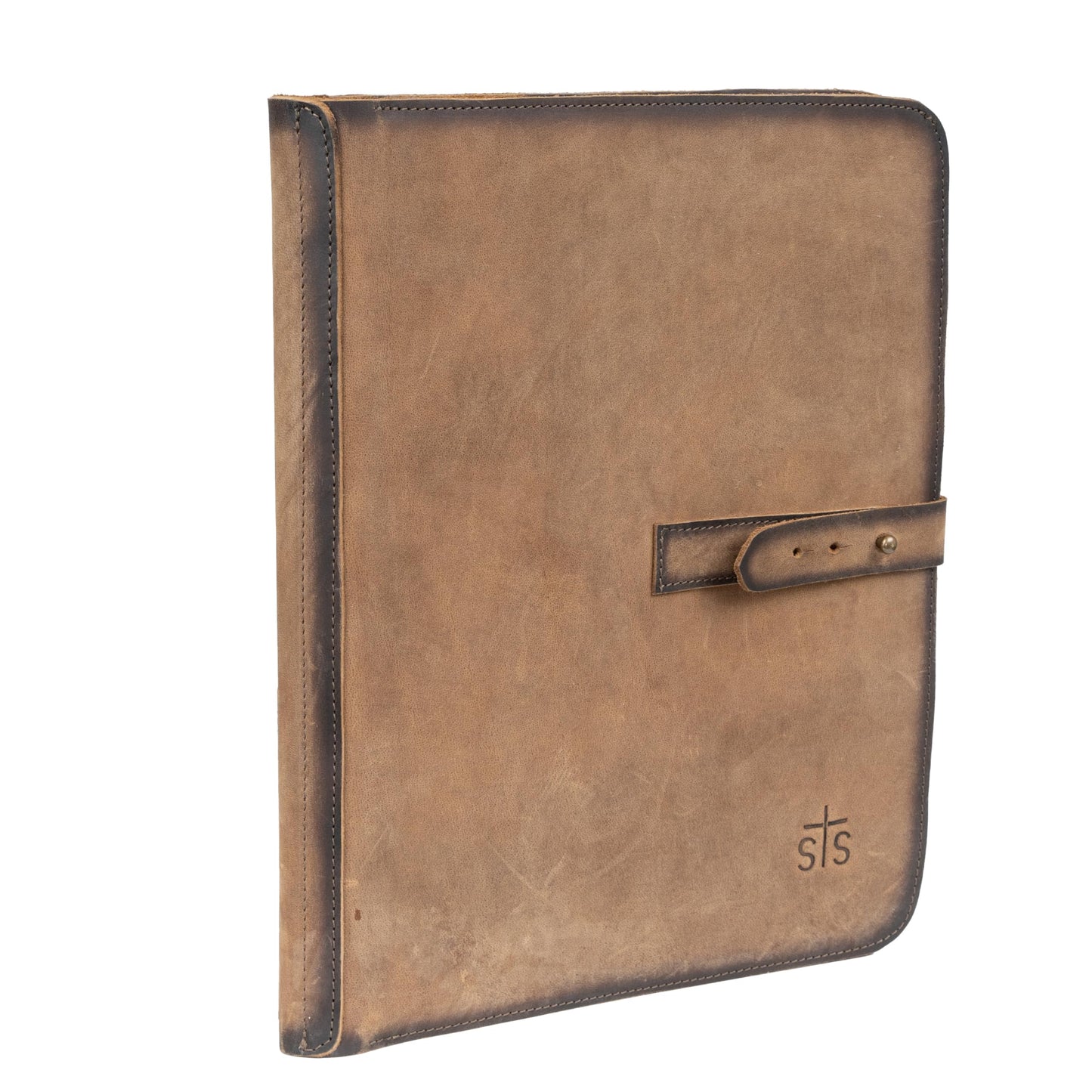 STS RANCHWEAR Men's Foreman Rancher Genuine Full-Grain Leather Document Folder | 1 Interior Slip Pocket, 1 Interior Double Snap Closure Slip Pocket, 1 Interior Business Card Slot | 11.5" W x 13" H