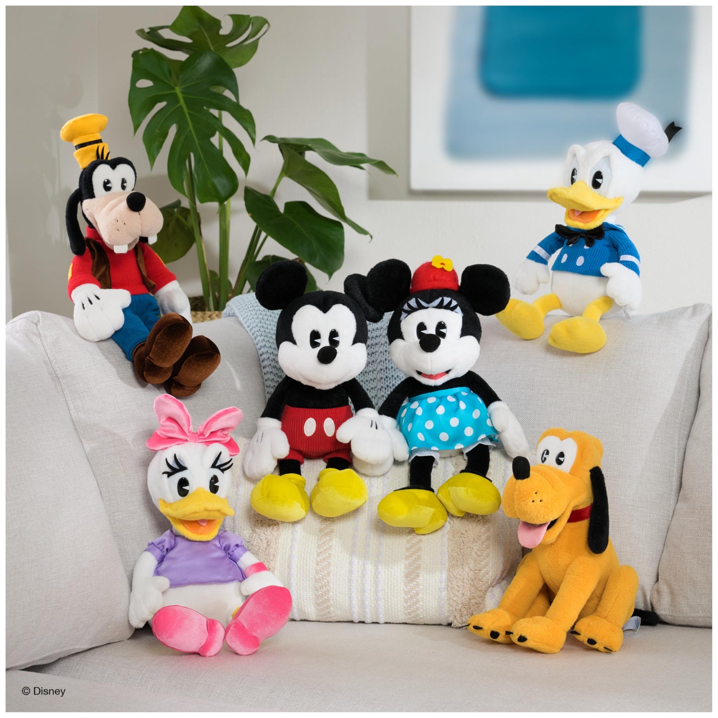 GUND Disney Official Mickey Mouse Classic Plush, Mickey and Friends, Deluxe Collector Stuffed Animal for Ages 1 and Up, Black/White, 14”