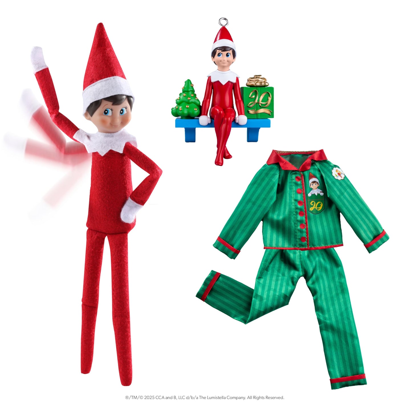 The Elf on the Shelf Boy Blue Eyes 20th Anniversary Box Set