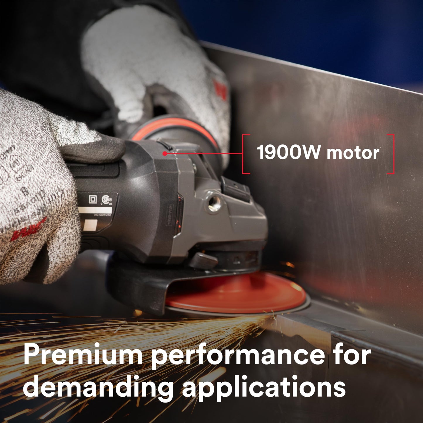 3M™ Electric Angle Grinder, 11131, VS, 6 in Paddle Switch, 120V, 1 EA