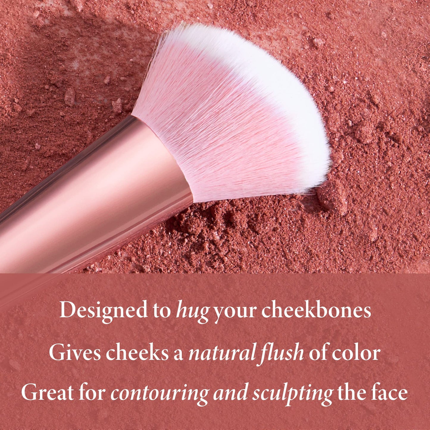 LAURA GELLER NEW YORK Baked Blush-n-Brighten Marbleized Blush + Angled Blush Brush (02 Pink Buttercream, 47mm)