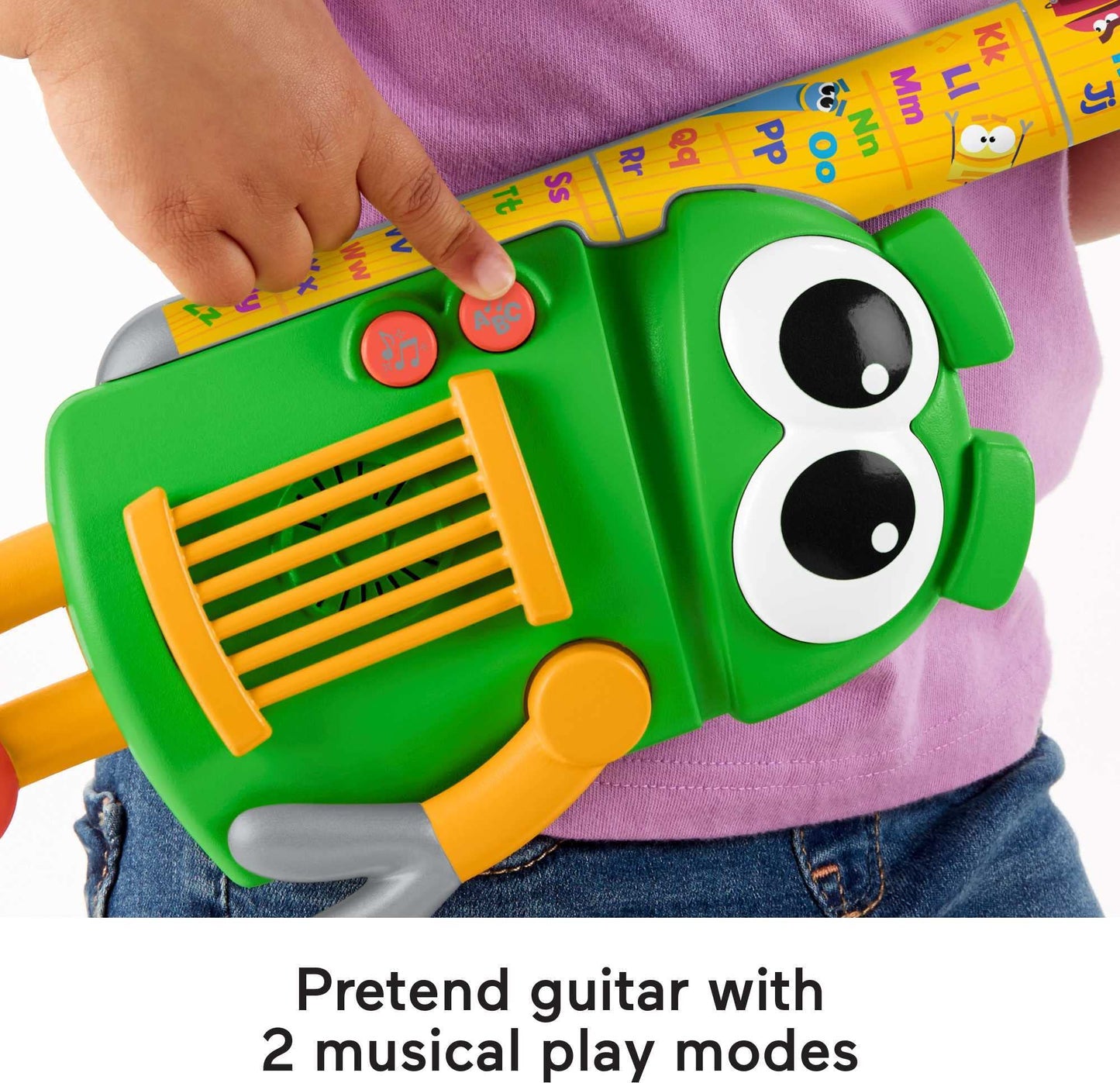 Fisher-Price StoryBots A to Z Rock Star Guitar, Pretend Musical Instrument Learning Toy That Teaches The Alphabet for Preschool Kids Ages 3 Years & up