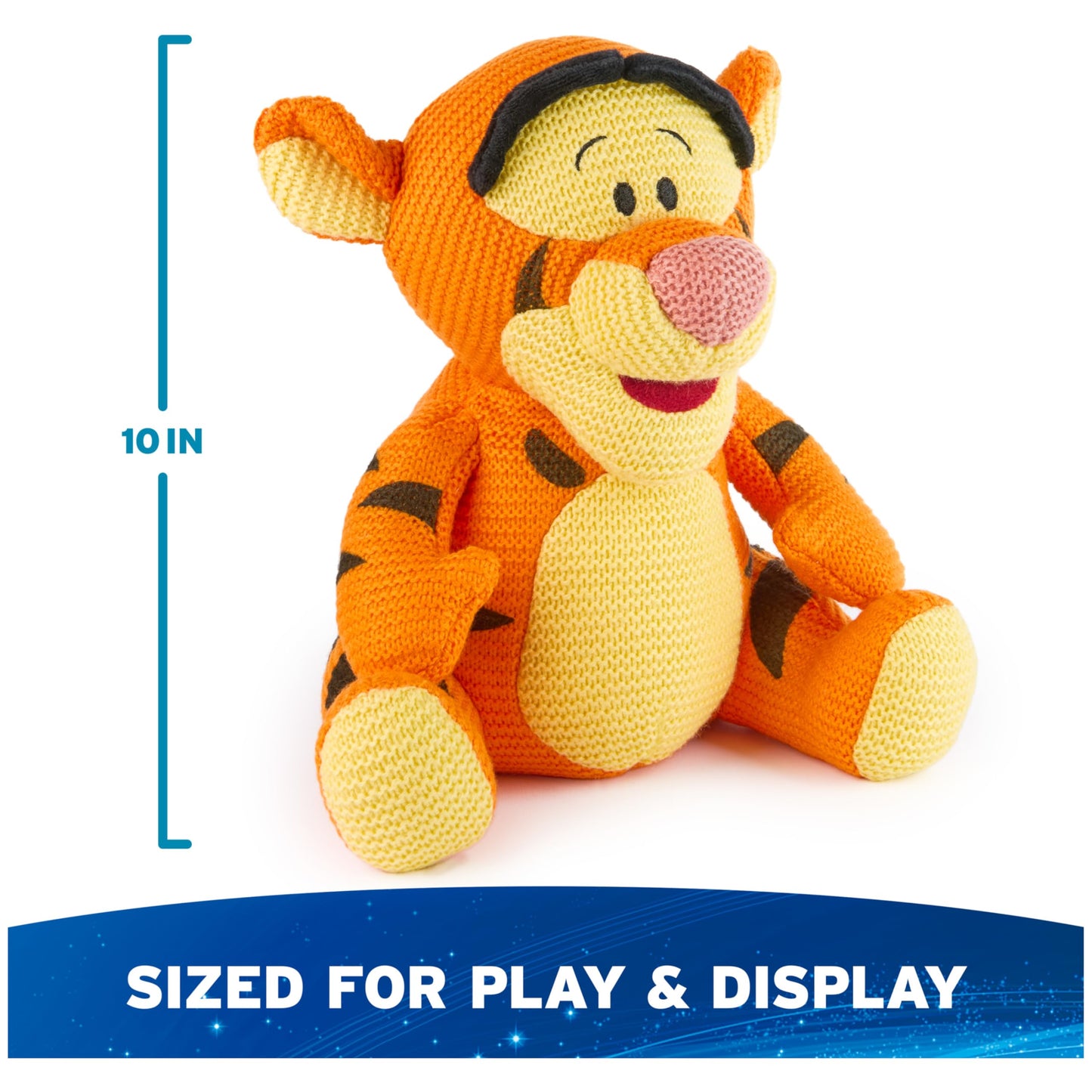 GUND Disney Official Tigger Knit Plush, Winnie The Pooh, Stuffed Animal for Ages 1 and Up, Orange, 10”
