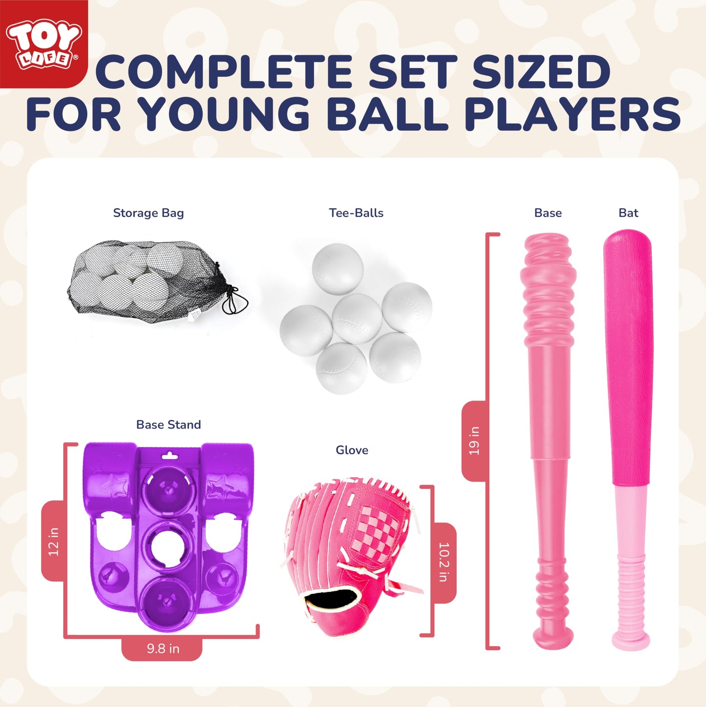 TOY Life - baseball ball set for kids 3-5 t for kids, tee ball set for kids ages 5-8 tball for kids 3-5 tball for kids 1-3 outdoor toys