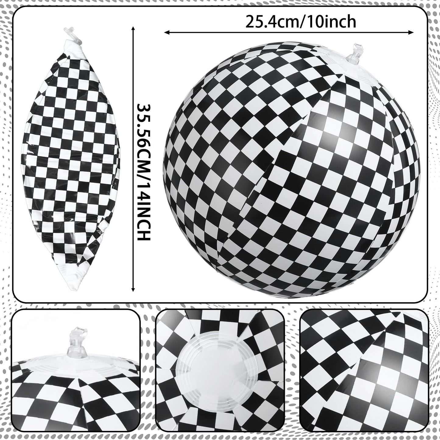 48 Pcs Basketball Party Favors: Inflatable Basketballs 2026 Senior Night Gifts - Beach Balls with Glasses Sport Team Gifts for March Decor Water Pool Party Supplies Birthday Goodie Bag(Checkered Flag)