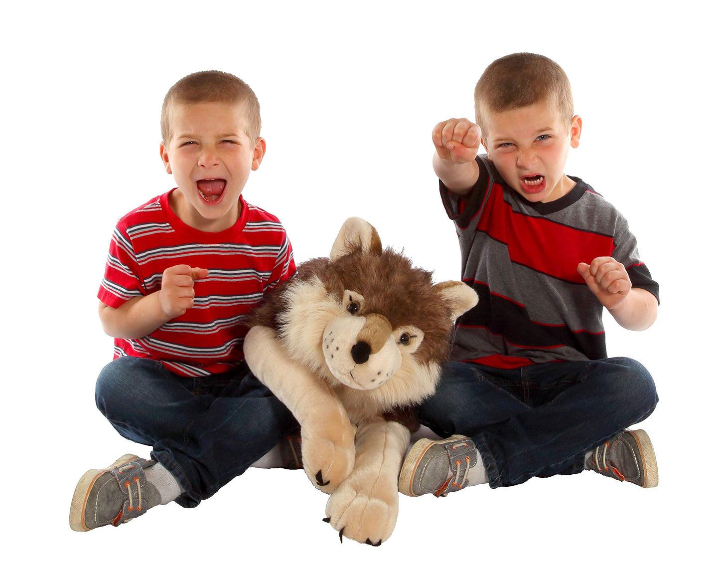 Wild Republic Jumbo Wolf Plush, Giant Stuffed Animal, Plush Toy, Gifts for Kids, 30 Inches, 82332 AMZB