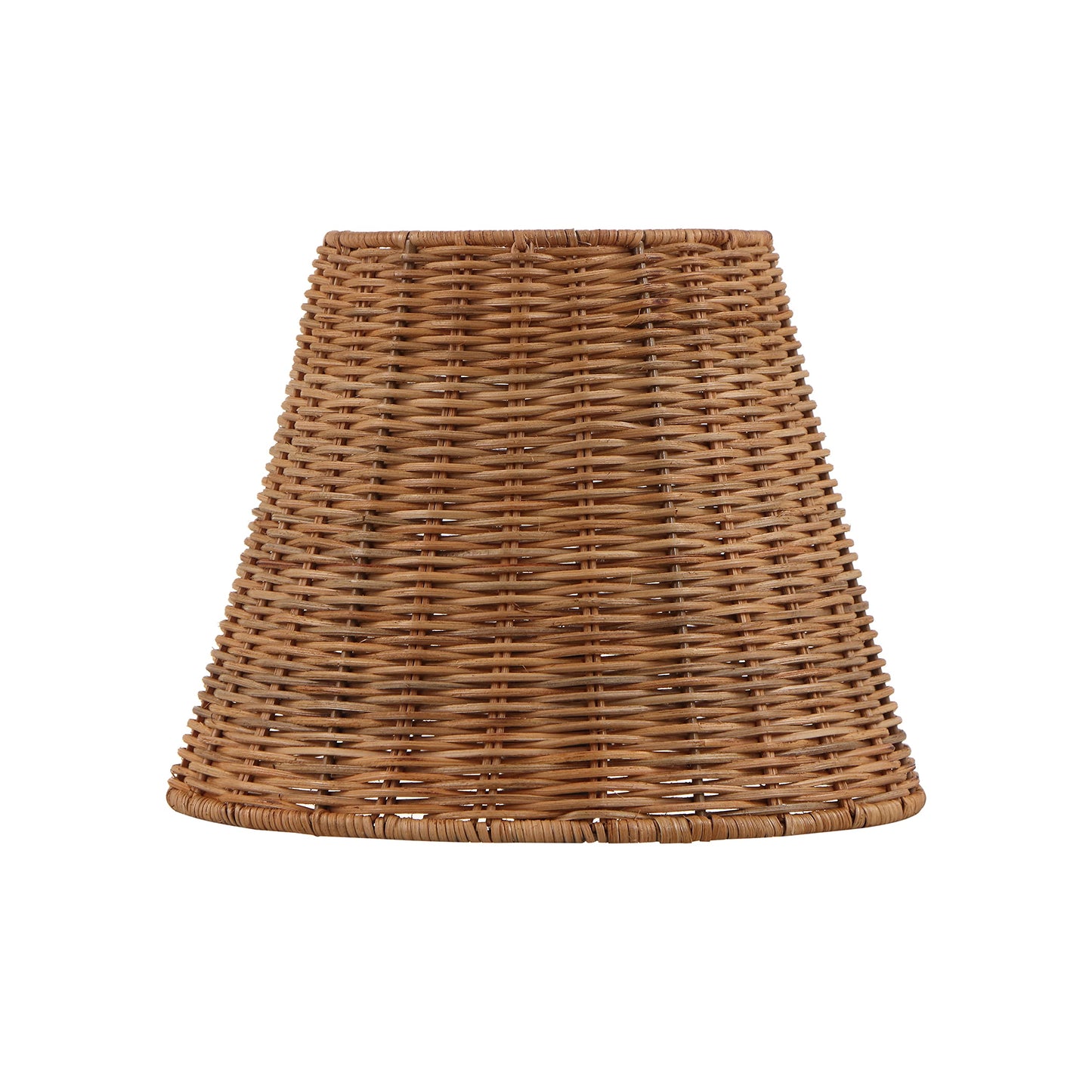 Aspen Creative 32985, Empire Natural Rattan Spider Shade, 6" Top x 10" Bottom x 8" Slant