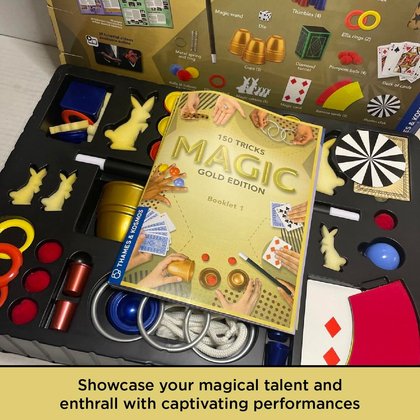Thames & Kosmos Magic: Gold Edition Playset with 150 Tricks