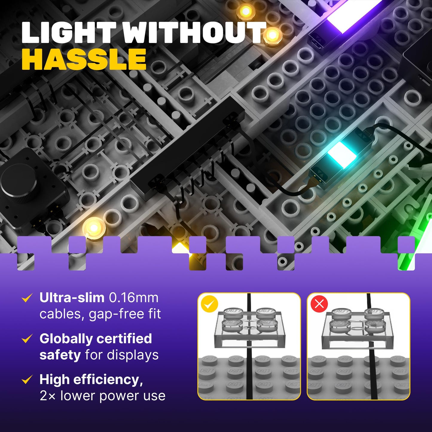 Light My Bricks LED Lighting Kit Compatible with Lego Endurance Ship 10335 |Premium Light Kit for The Endurance | Realistic Flickering Effects for Adult Legos Display (Set Not Included)