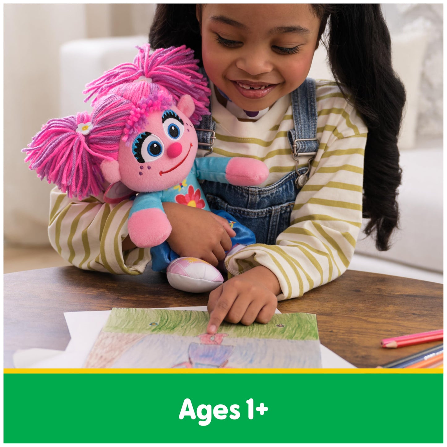 GUND Sesame Street Official Abby Cadabby Take Along Buddy Plush, Plush Muppet, Premium Plush Toy for Ages 1 & Up, Pink, 13”