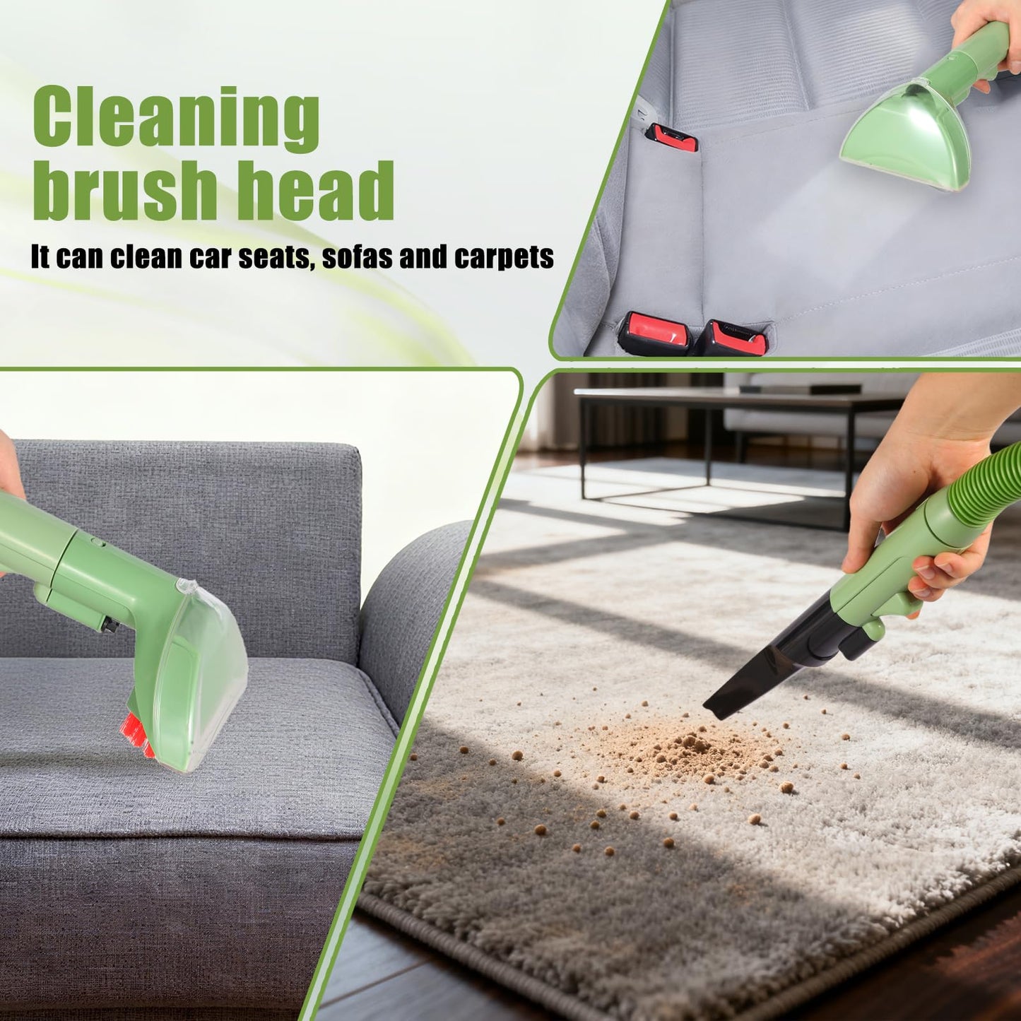 Upgraded Little Green Machine Hose and Handle Replacement Parts for Bissell 1400B 1425 1400M 3353 3369 3in Cleaning Brush, Cleaning Tool, Gap Brush, Cleaning Hose Component Part Number 2037152