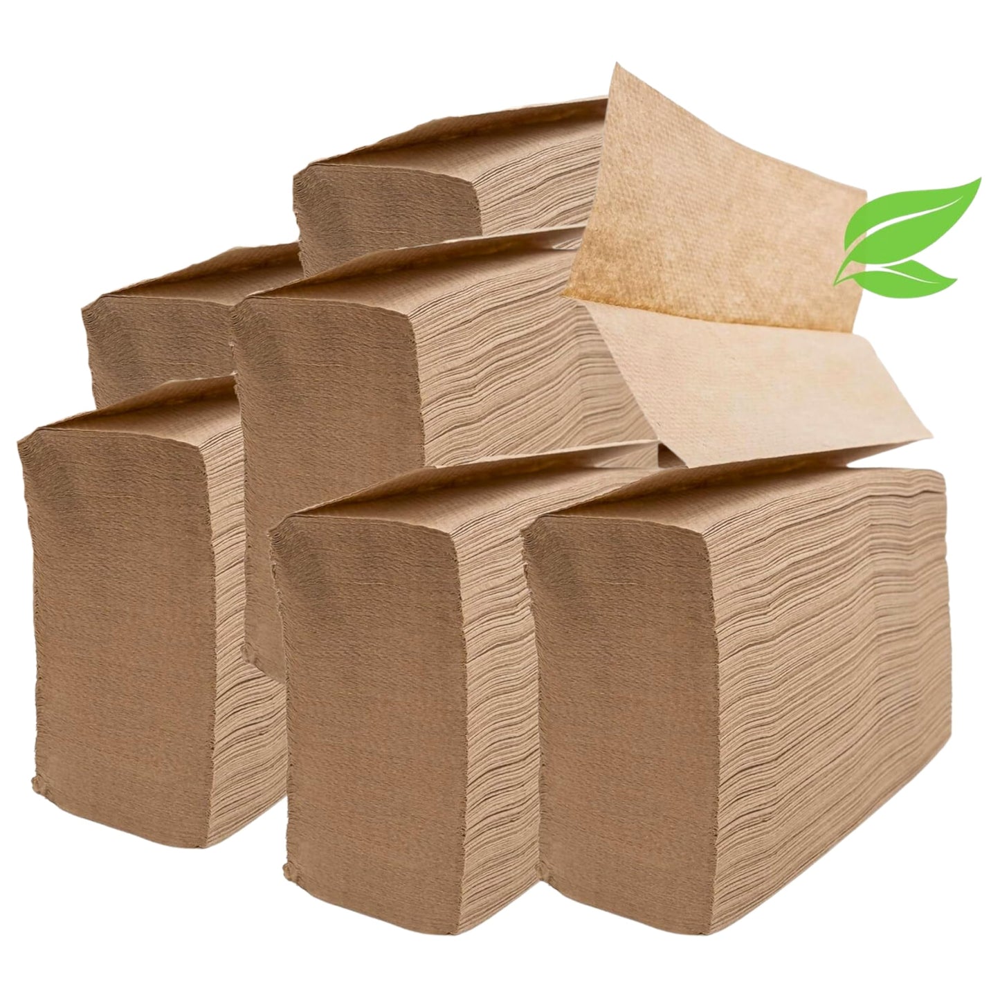 Brown Organic Unbleached Z-Fold Paper Towels 1250ct | 100% Post-Consumer Waste, Sustainable Multifold Towels in Bulk | Recycled Paper Towels for Practical Use
