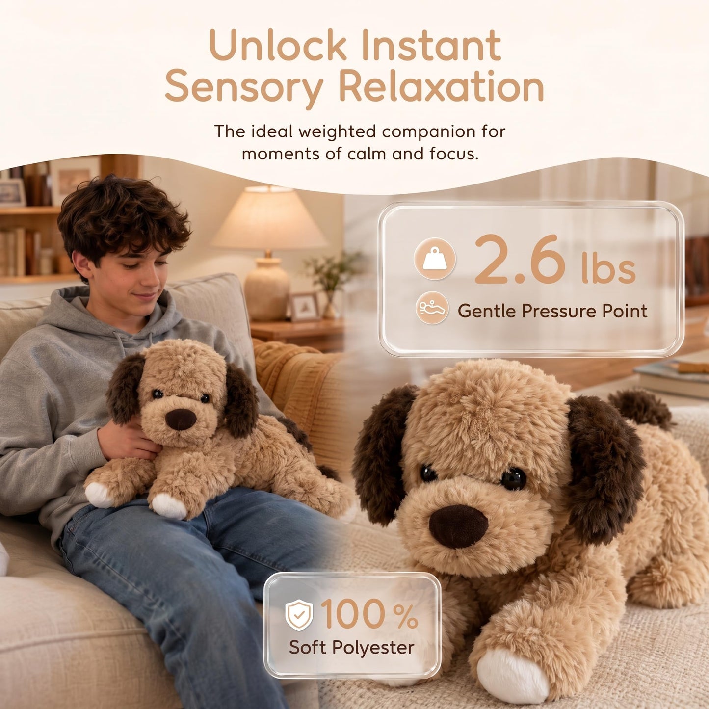 VETENSO Dog Plush Pillow 15inch