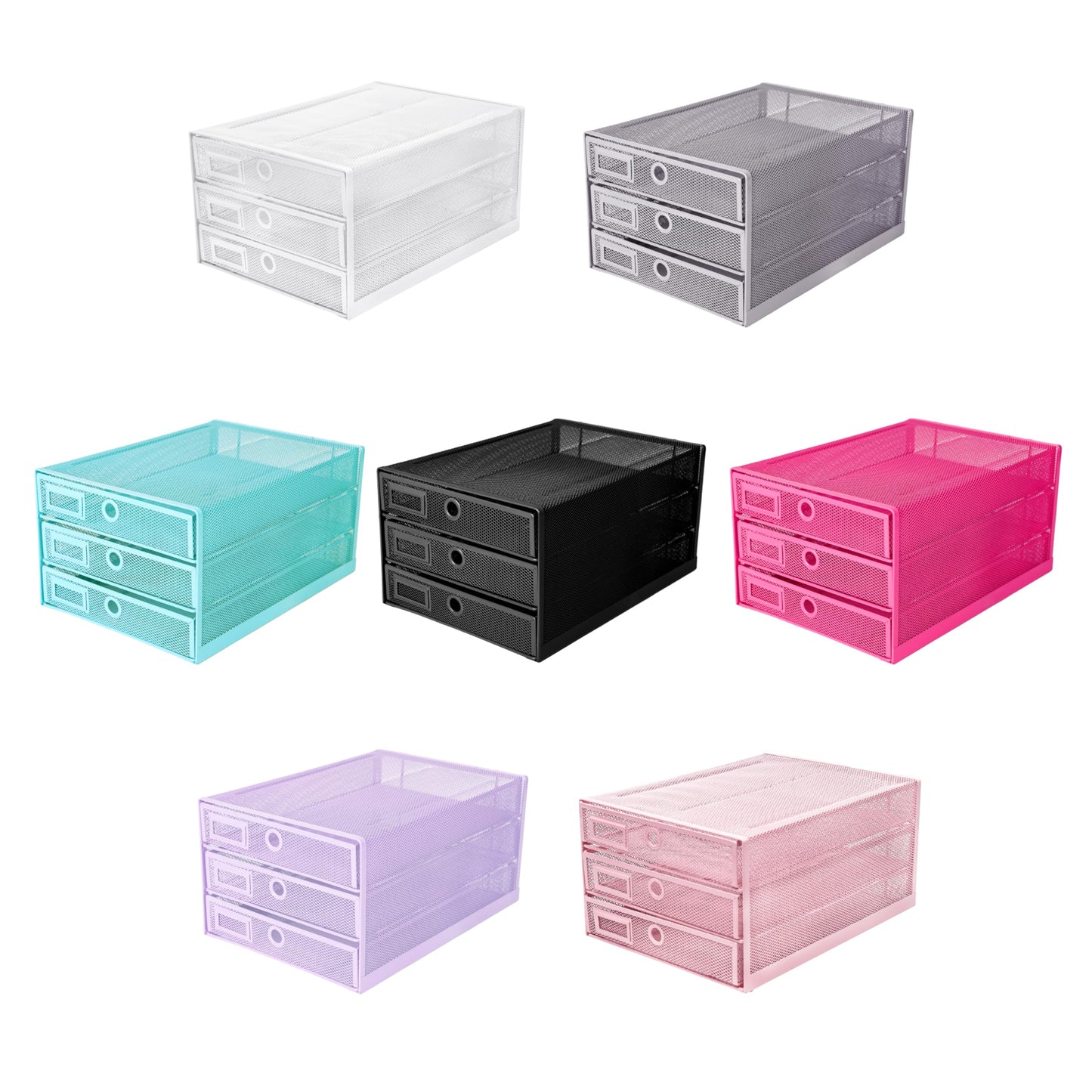 EXERZ Paper Sorter 3 Tier Drawers A4 / Multifunctional Desk Organiser/Letter Tray - Documents, Magazines, Notebooks and Letters
