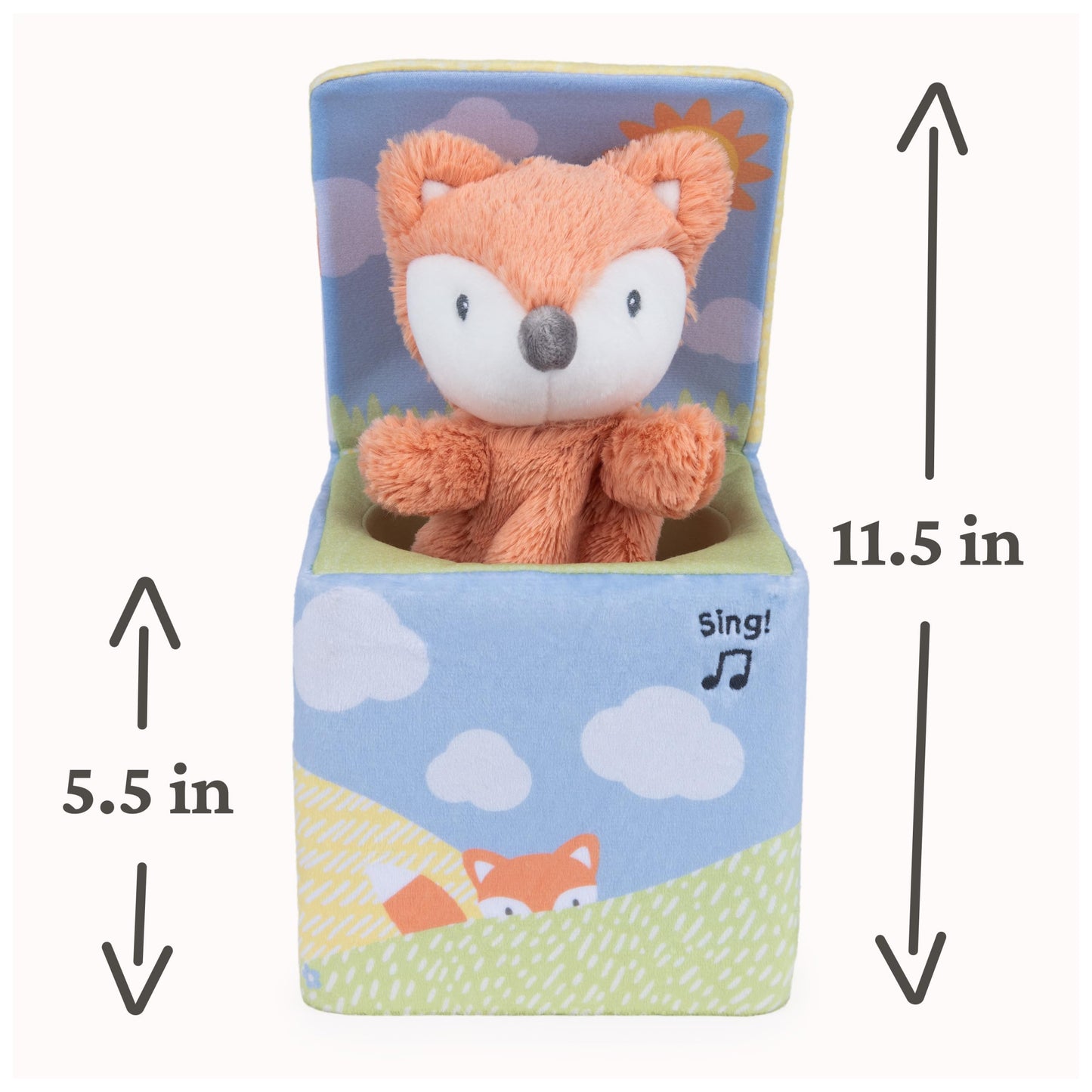Baby GUND Fox in a Box, Animated Plush Activity Toy for Babies and Infants, Ages 0 and Up, Multicolor