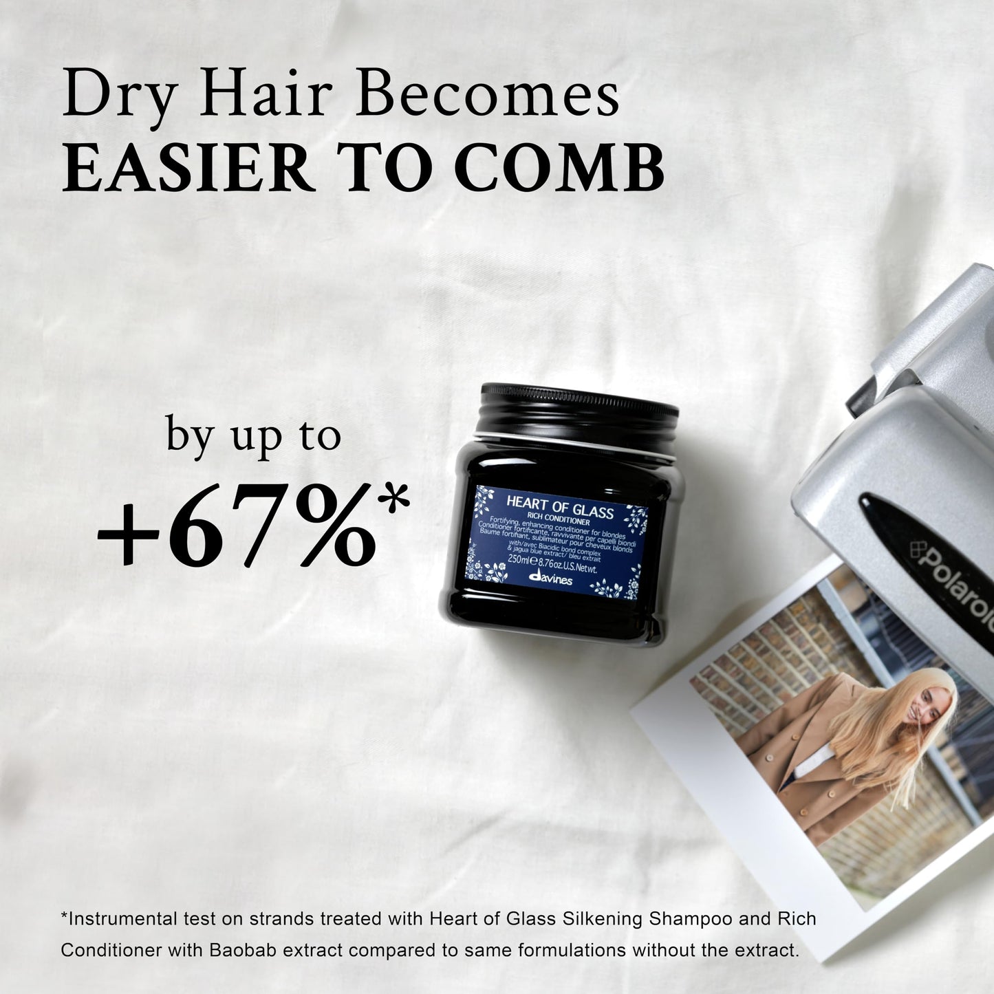 Davines Heart of Glass Rich Conditioner for Blonde Care, 8.76 oz.