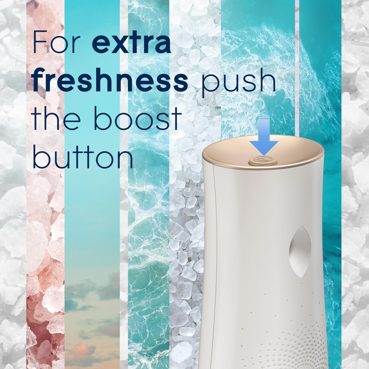 Glade Automatic Spray Refill, Sky & Sea Salt, Scented Air Freshener for Home and Bathroom, 6.2 Oz, 6 Count