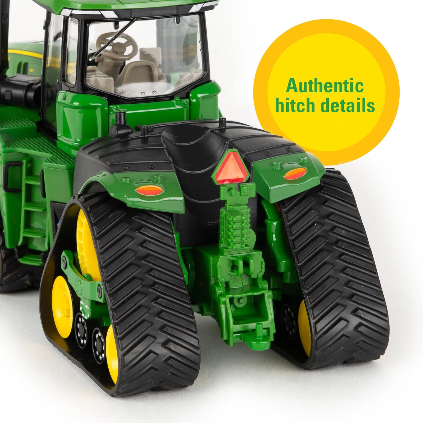 ERTL John Deere 9RX 590 Tracked Tractor Toy - 1:32 Scale - Plastic and Die-Cast Construction - with Articulated Steering and John Deere Graphics - Kids Farm Toys - Ages 3 Years and Up