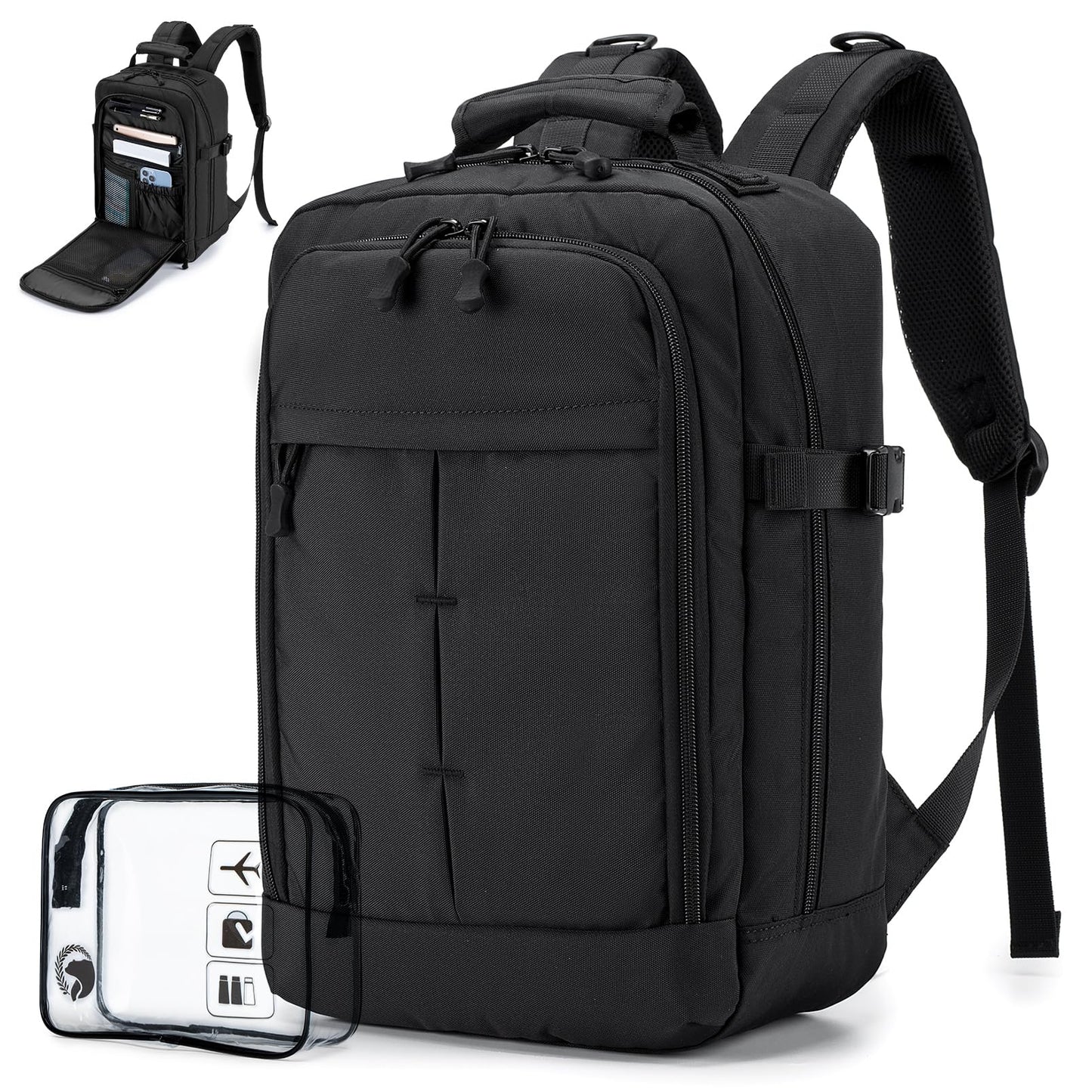 COSCOOA Small Travel Backpack 20L,Personal Item Bag 40x30x15cm,Flight Approved Underseat Travel Bag,Carry on Luggage Bag,Mochila de Viaje,Cabin Size Backpack