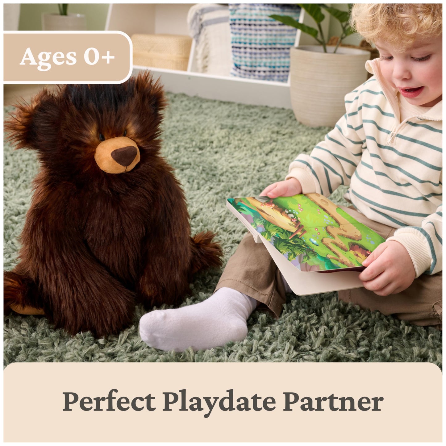 GUND BOE Classic Teddy Bear, Premium Bear Stuffed Animal, Plush Toy for Ages 1 and Up, Brown, 12”