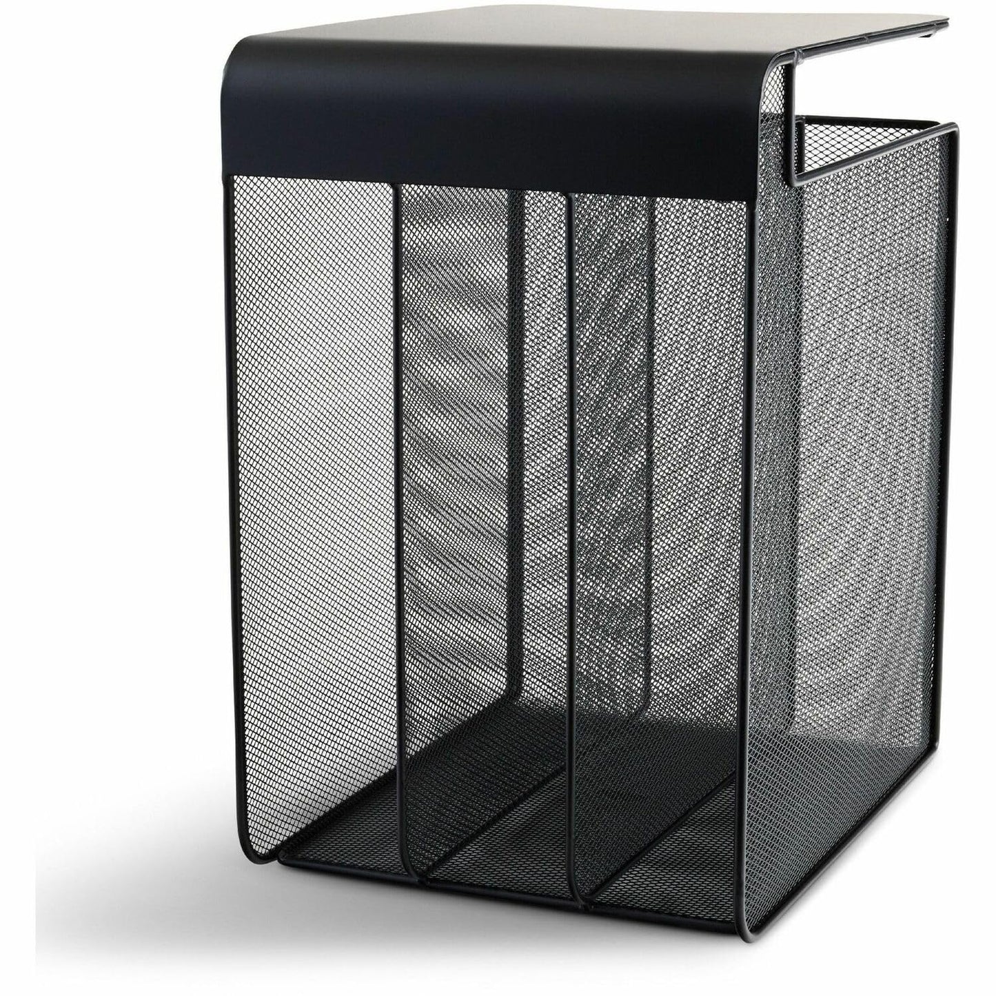 Safco Onyx Hanging Desktop Organizer with 3 Vertical Trays, Under-Desk Storage
