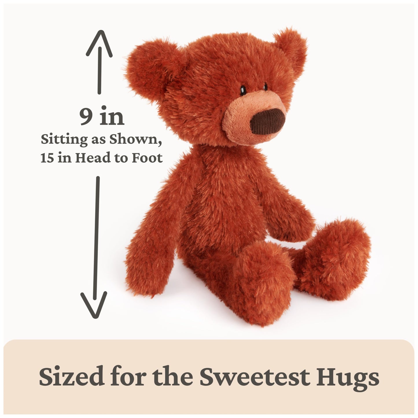 GUND Toothpick Pumpkin Pie, Teddy Bear Stuffed Animal for Ages 1 and Up, Pumpkin Orange, 15