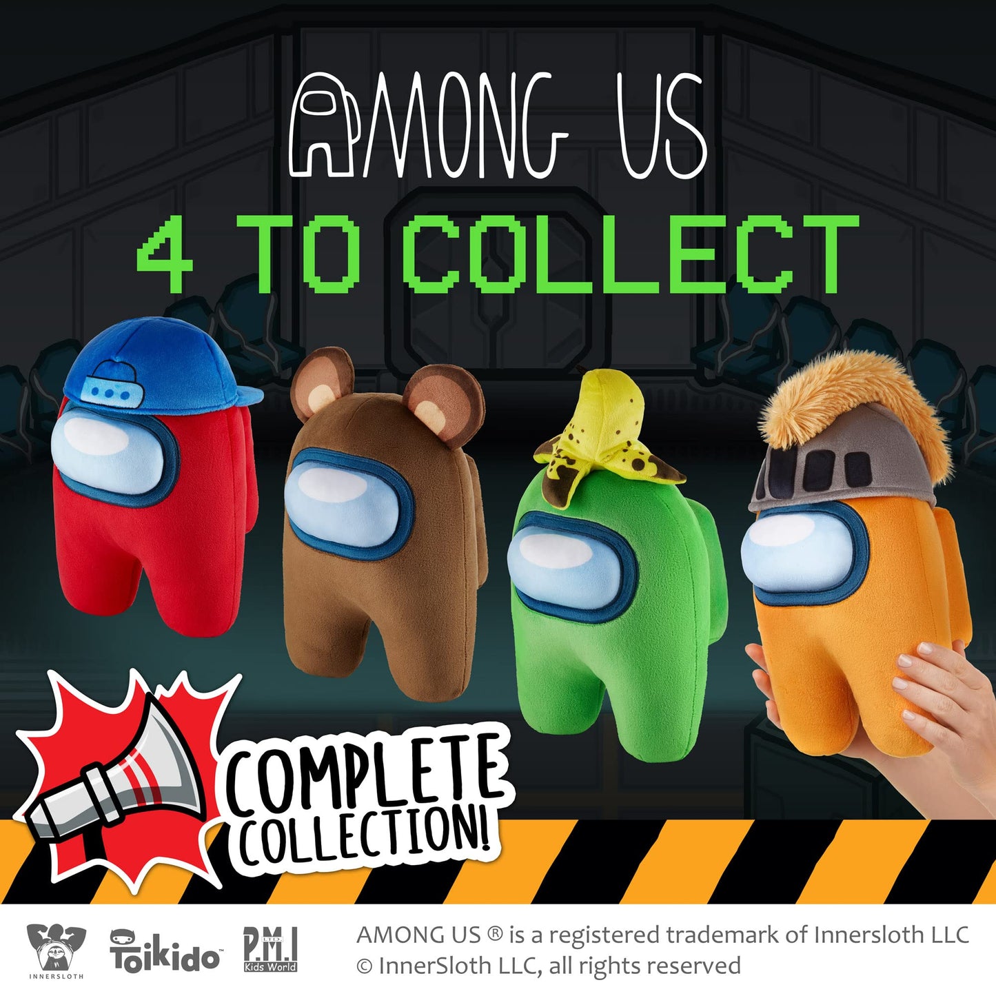Among Us Plush Buddies | Four 1-Foot-Tall Huggable Among Us Plushie Collectibles | Playable Among Us Toys | Among Us Kids’ Toys by P.M.I. | 12 Inches (Knighted Knight)