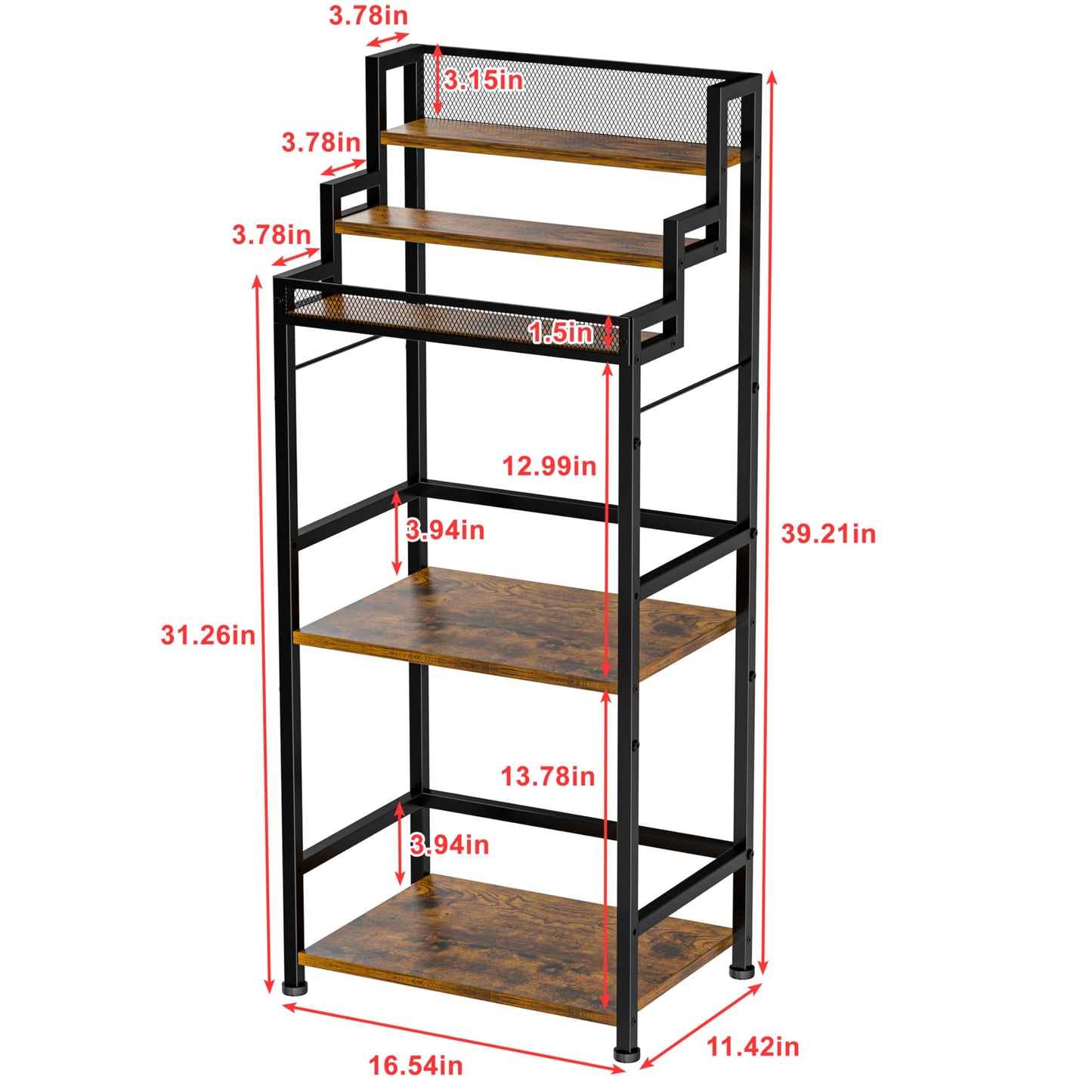 5-Tier Trapezoidal Liquor Cabinet Bar for Home, Stepped Wine Rack Freestanding Floor, Corner Syrup & Whiskey Stand, Large-Capacity Alcohol Bottle Storage Display Shelf Living Room, Patent Pending