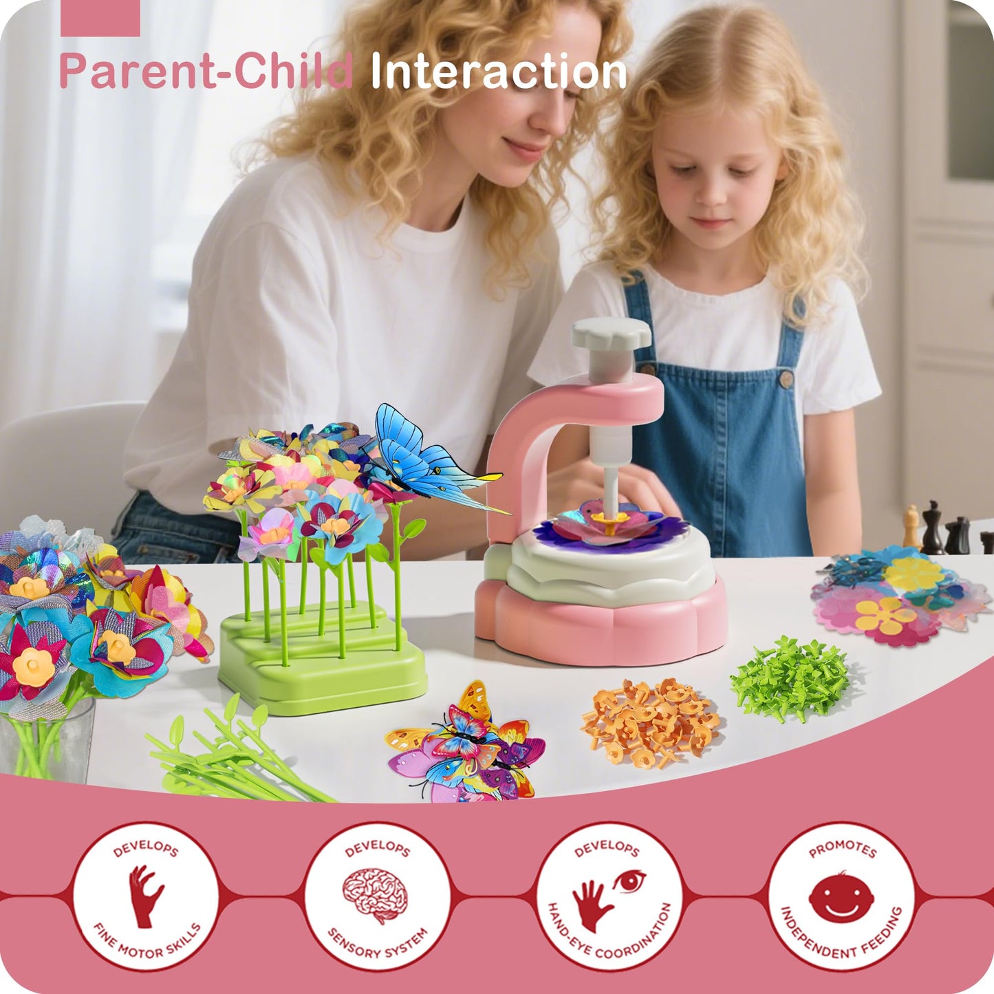 Arts and Crafts for Kids - Fabric Flower Bouquets Toys, Girls Toys