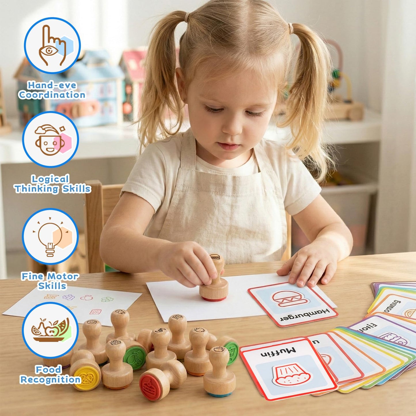 KDSFT Food Stamps Set for Kids