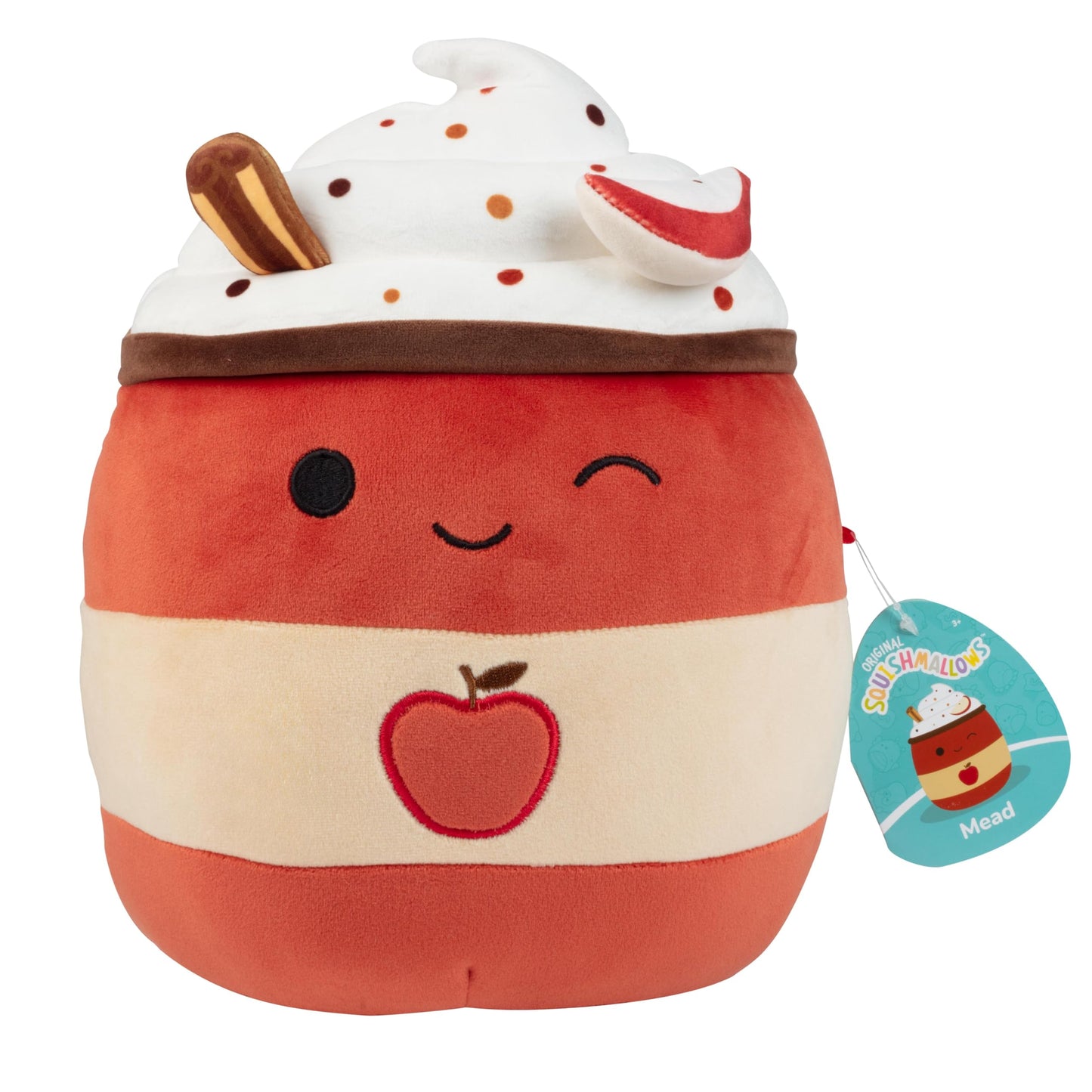 Squishmallows 10" Mead The Apple Cider Fall Plush - Official Kellytoy - Collectible Cute Soft & Squishy Apple Cider Stuffed Animal Toy - Add to Your Squad - Gift for Kids, Girls & Boys - 10 Inch