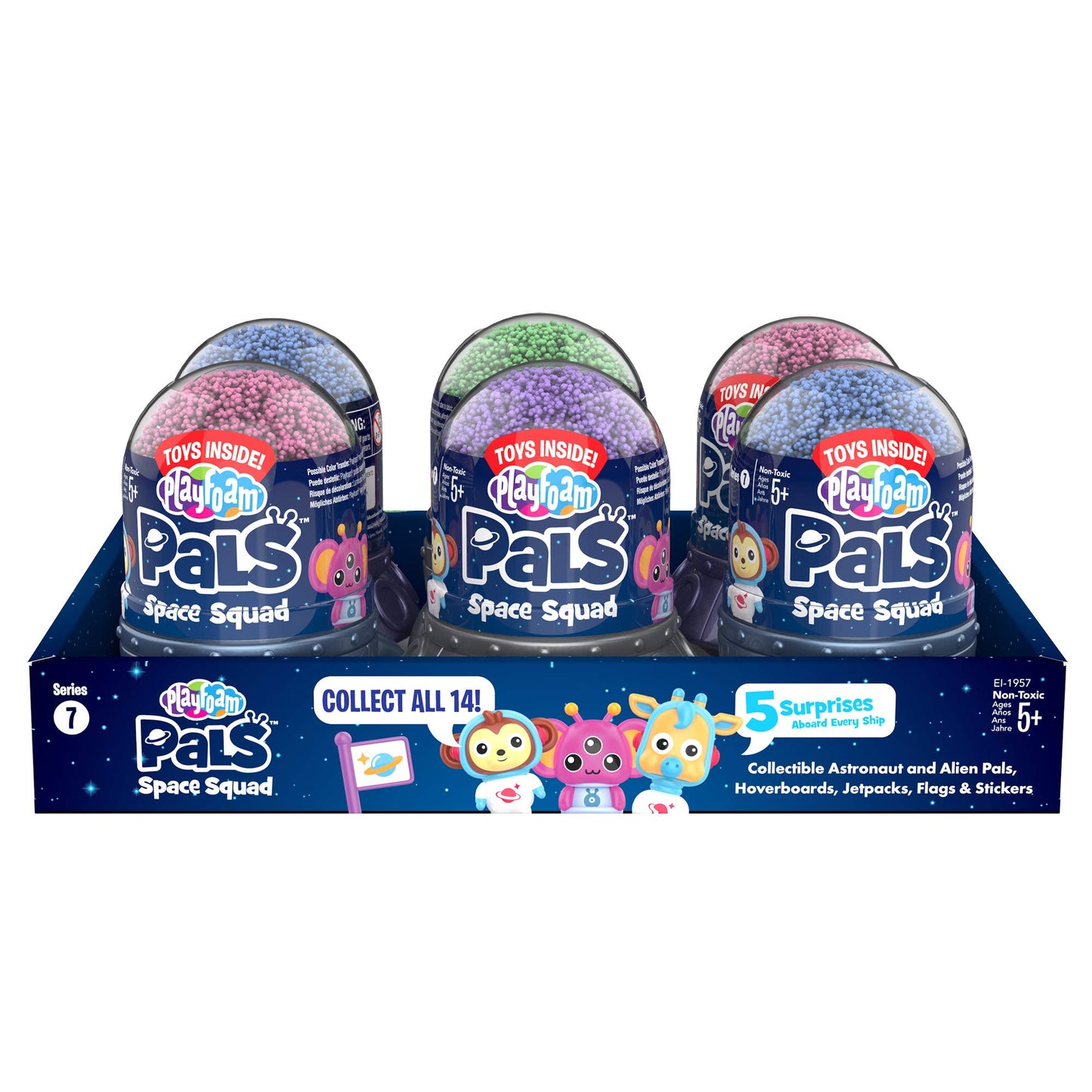 Educational Insights Playfoam Pals Space Squad 6-Pack, Fidget, Sensory Toy for Boys & Girls, Ages 3+