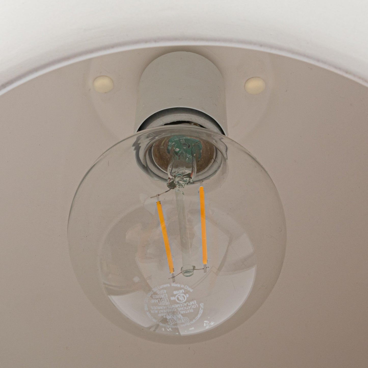 Robert Stevenson Lighting Sienna - Boho Ceramic Ceiling Light with White Fabric Cord, Matte White