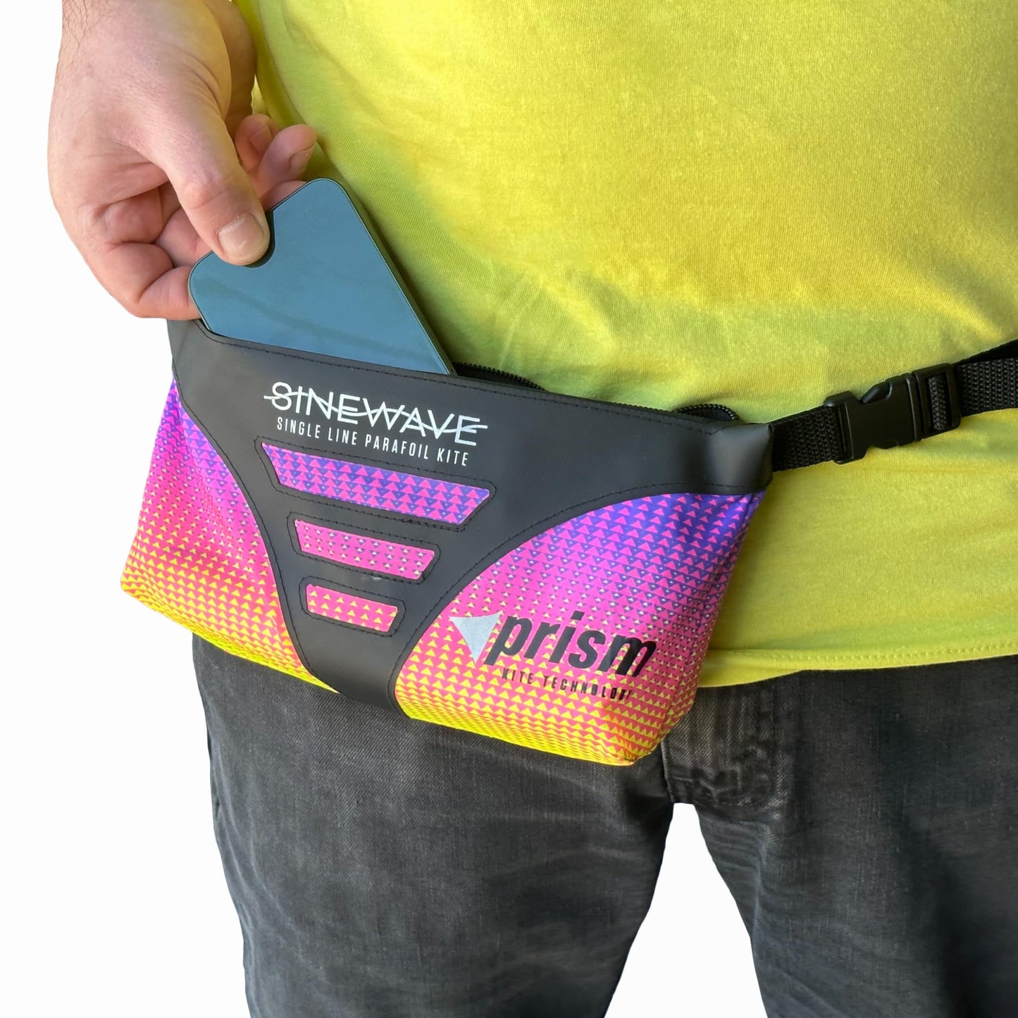 Prism Kite Technology Sinewave Ultraviolet Mesmerizing Parafoil Kite Ready to Fly with 200 Foot Line and Removable 20 Foot Matching Tail